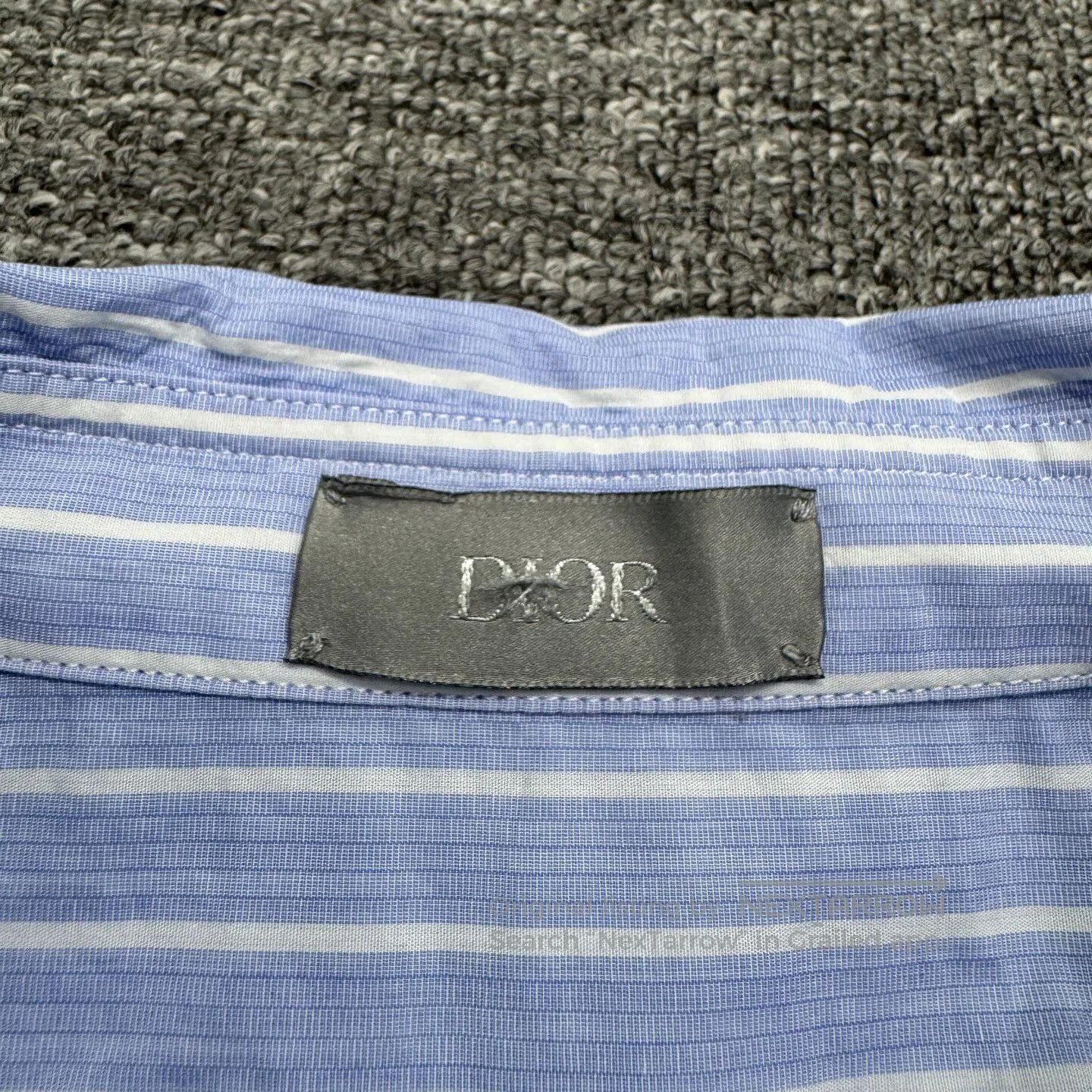 Dior Dior Embroidered slogan striped shirt| Size US XS / EU 42 / 0 - 3 Thumbnail
