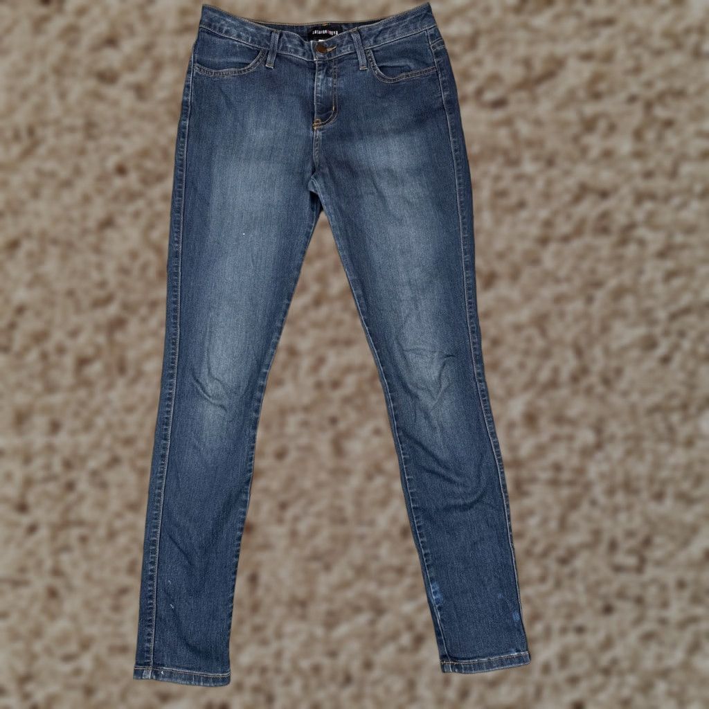 Fashion Nova Fashion Nova Jeans Junior 11 Blue Denim Skinny Mid Rise Cotton Blend USA 29x29 Size 32" / US 10 / IT 46 - 1 Thumbnail