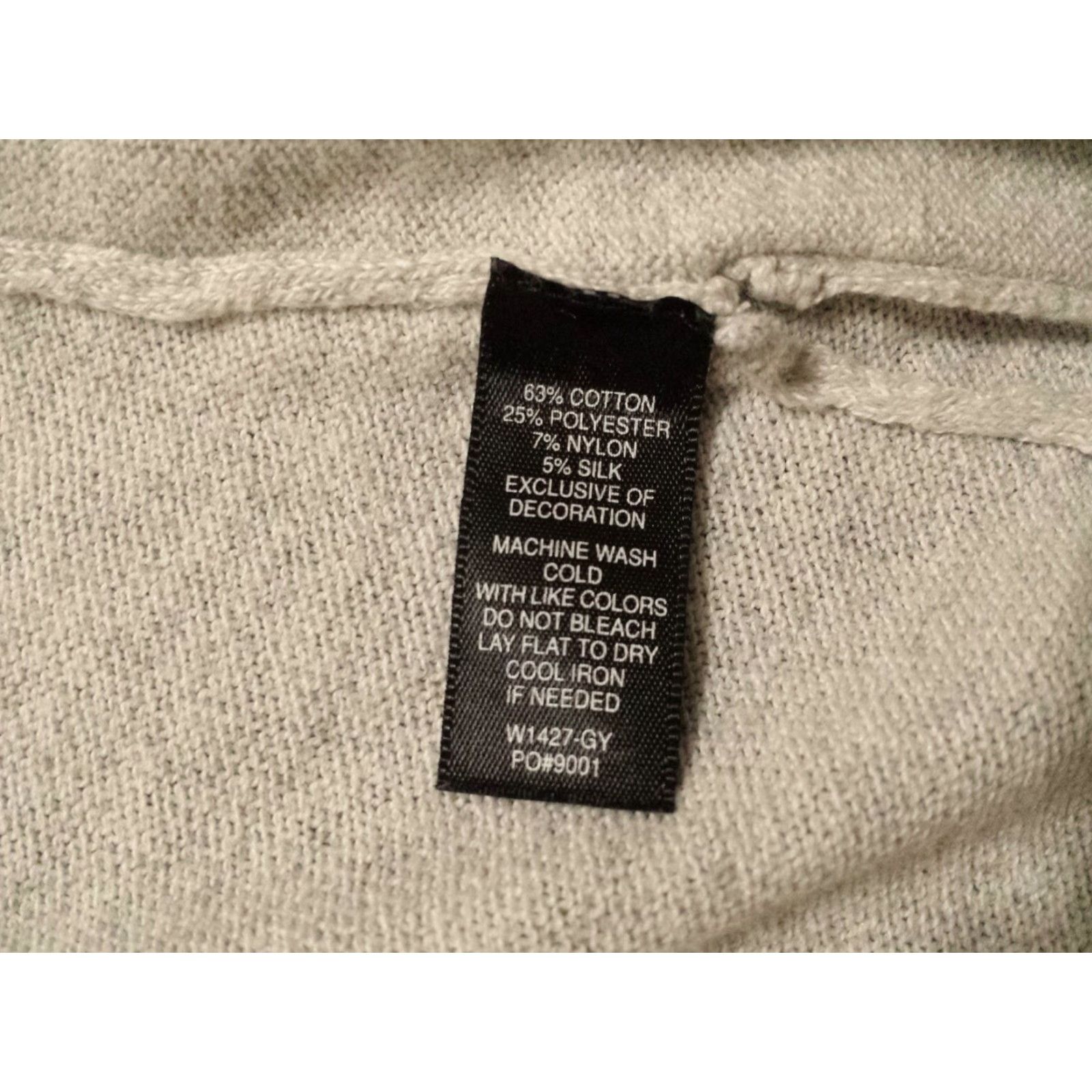 Vintage Betabrand Cardigan Sweater Shirt Open Front Gray Cotton Blend Nylon Silk Long Sleeve Womens M/L Medium Gray Size L / US 10 / IT 46 - 4 Thumbnail
