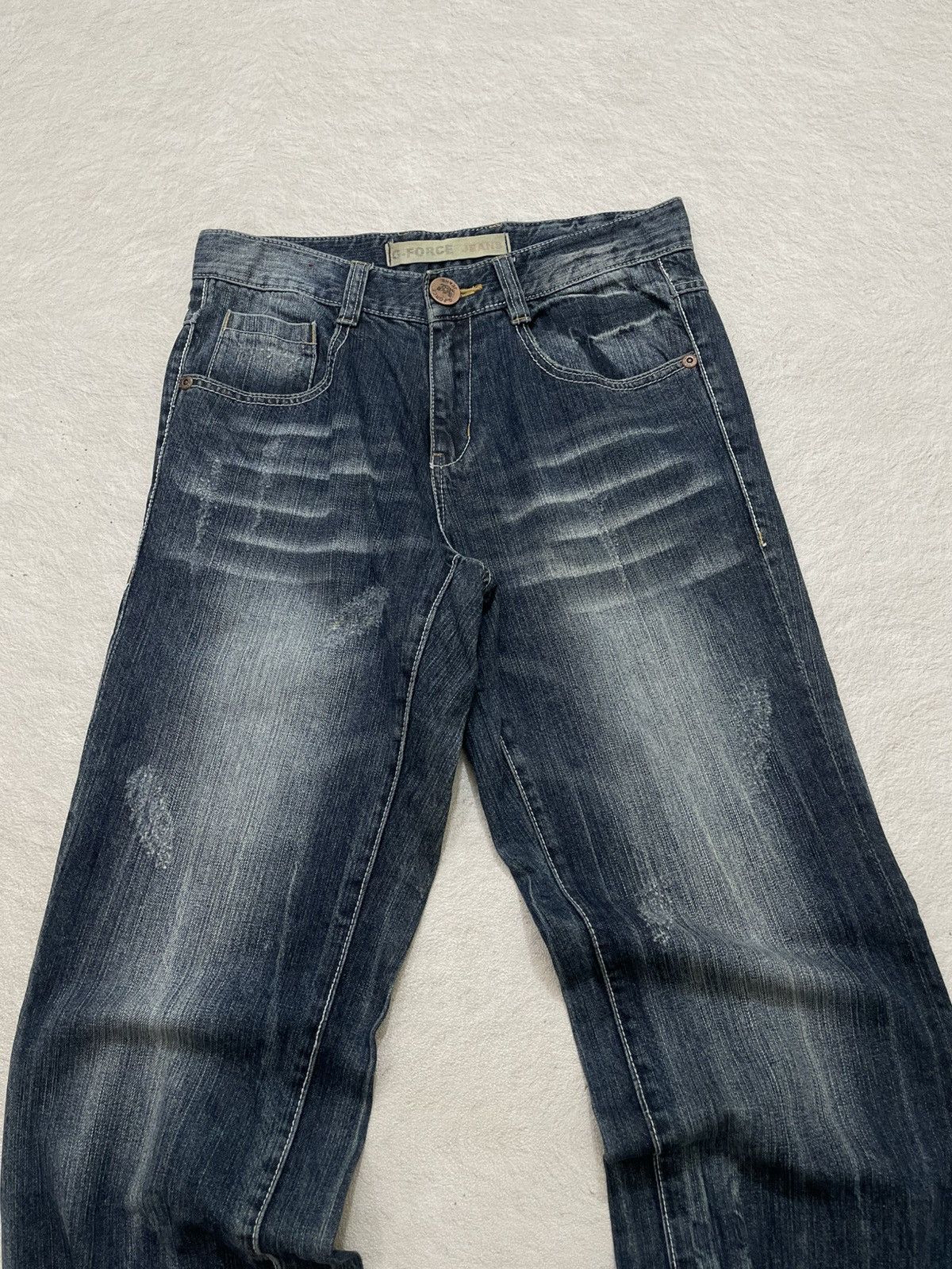 Number (N)ine 2000s Kapital Dark Indigo Denim Washed Distressed ifsix LGB Size US 31 - 2 Thumbnail