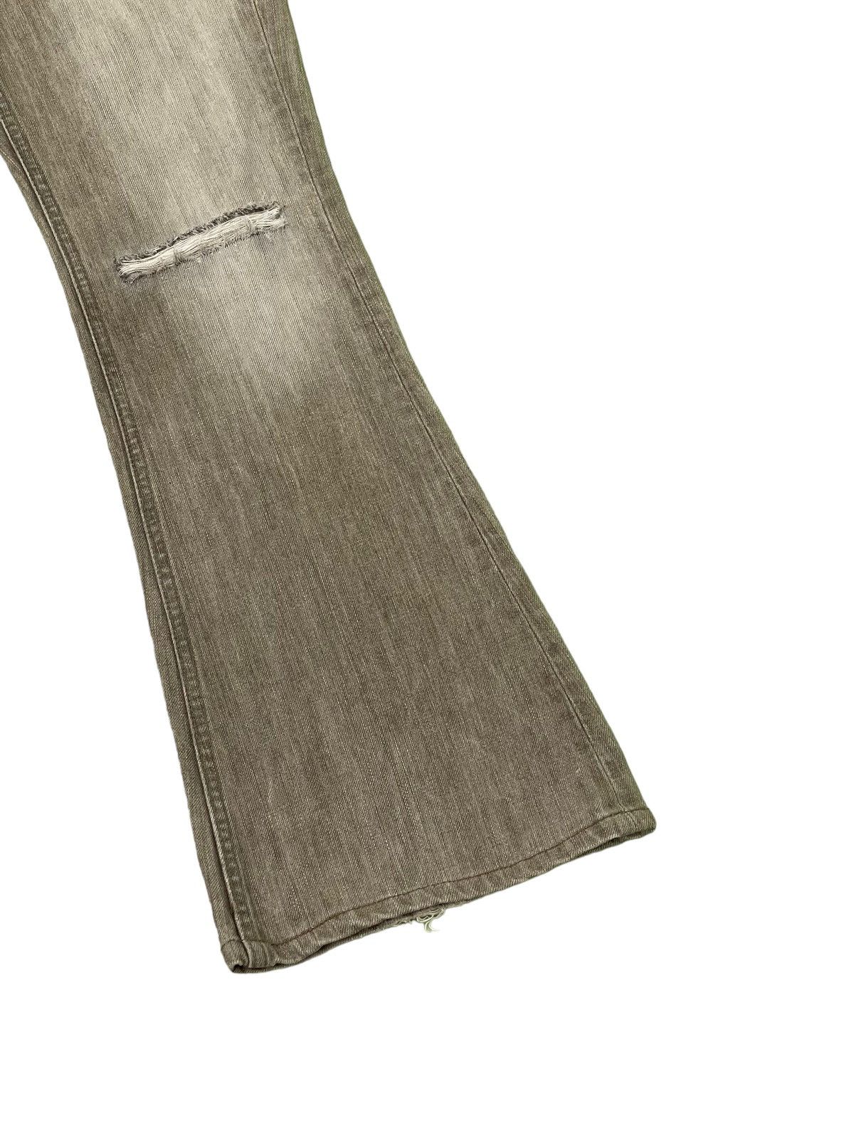Japanese Brand Flare Jeans Sweet Camel Distress Low Rise Boot Cut 7🟦5 Size US 29 - 4 Thumbnail
