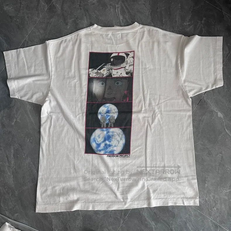 Saint Michael Saint Michael Space cruise washed white short sleeves Size US XXL / EU 58 / 5 - 2 Thumbnail