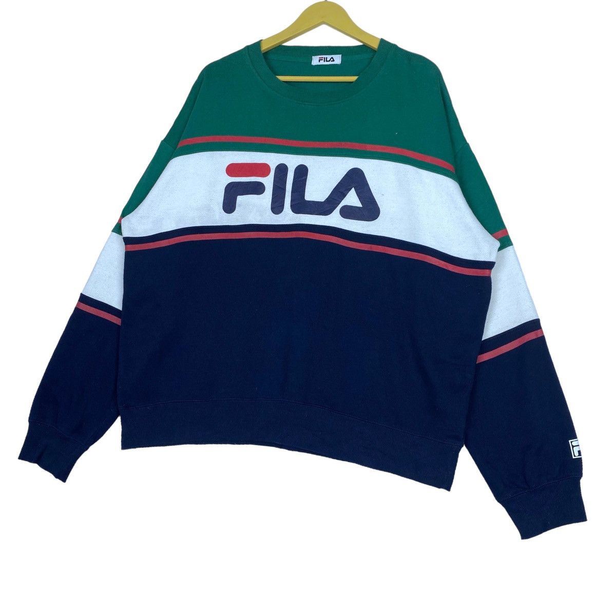 Fila Fila Sweatshirt Crewneck Pull Over Jumper Size US XL / EU 56 / 4 - 3 Thumbnail