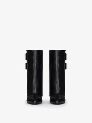 Givenchy o1lv12m0326 Shark Lock Ankle Buckle 60mm in Black Size US 8 / IT 38 - 4 Thumbnail
