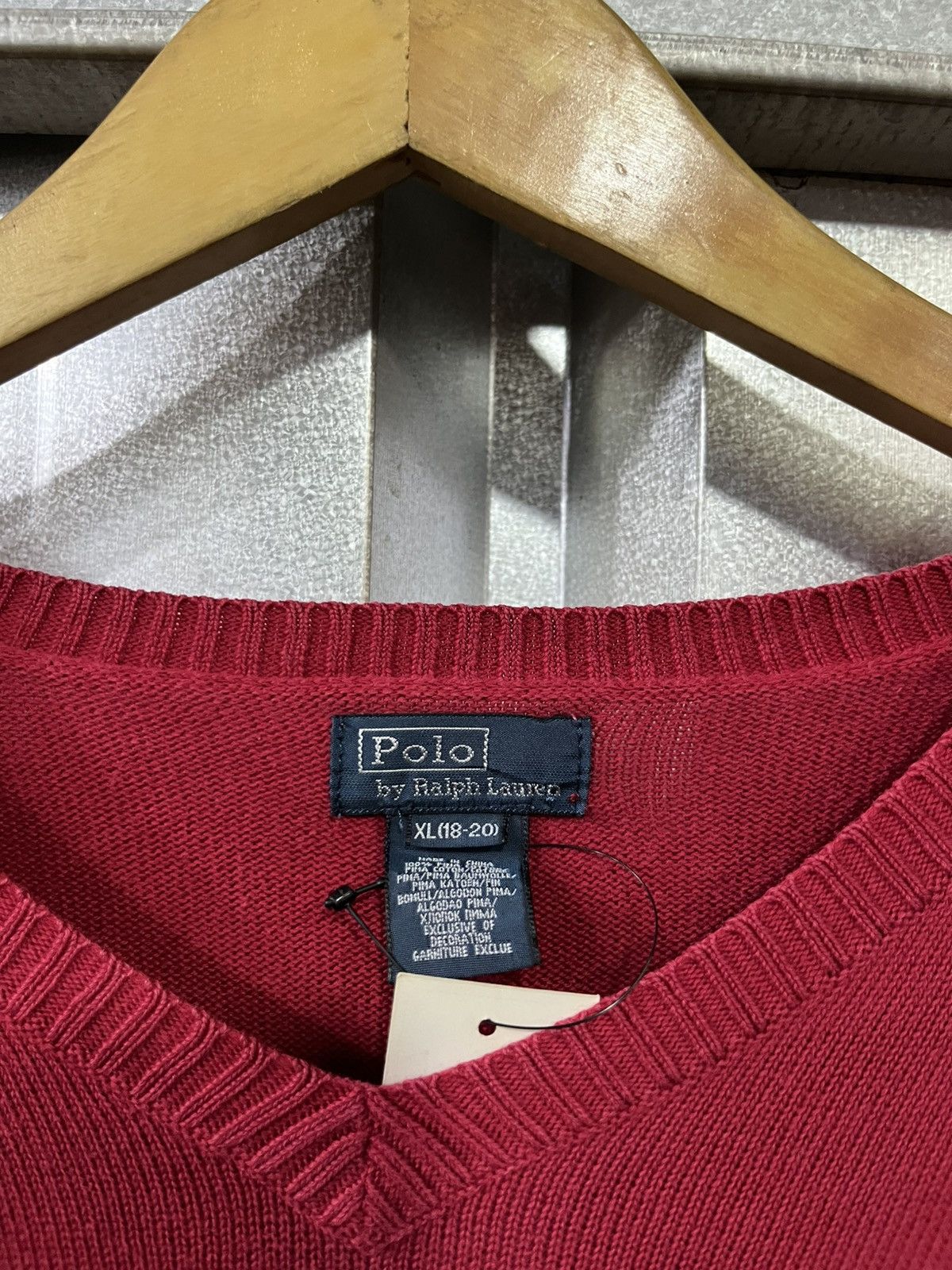 Polo Ralph Lauren vintage polo ralph lauren vneck sweater Size US M / EU 48-50 / 2 - 10 Thumbnail