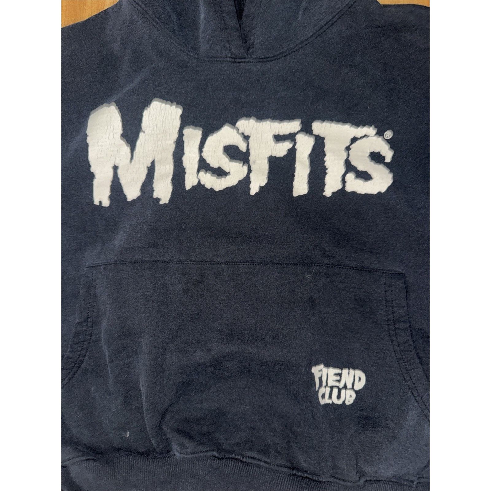 Misfits Misfits Cropped Pullover Hoodie Black Medium 24x20 Size M / US 6-8 / IT 42-44 - 2 Thumbnail