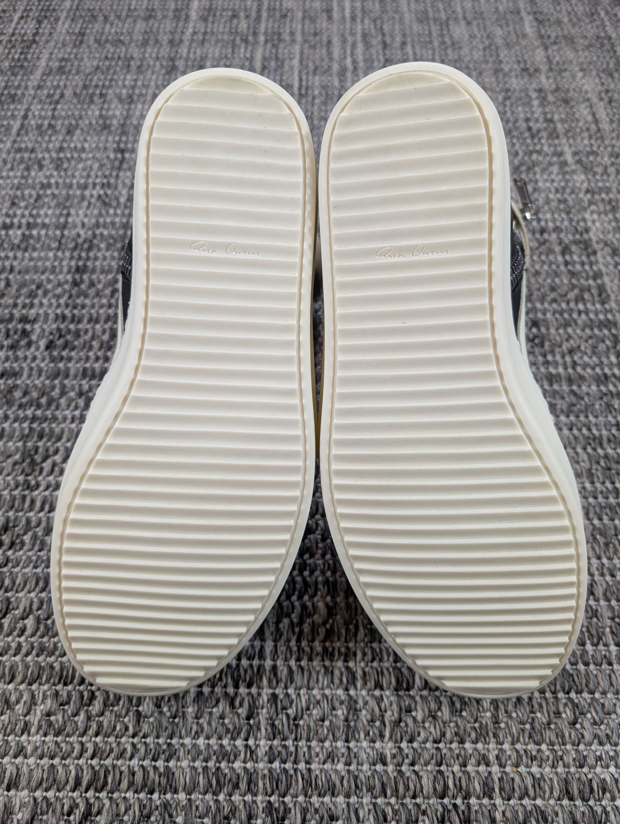 Rick Owens Rick Owens Mainline Geobasket Black / White Milk Size US 8.5 / EU 41-42 - 11 Thumbnail