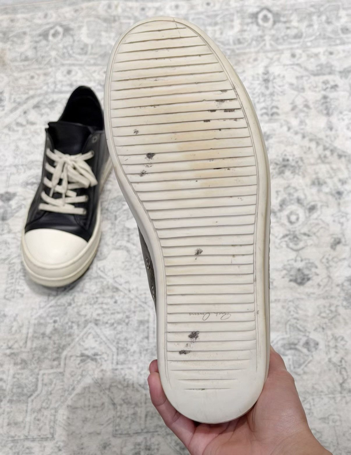 Rick Owens Rick Owens Mainline 25SS Leather Low-Top "Big Converse" Size US 9.5 / EU 42-43 - 9 Thumbnail