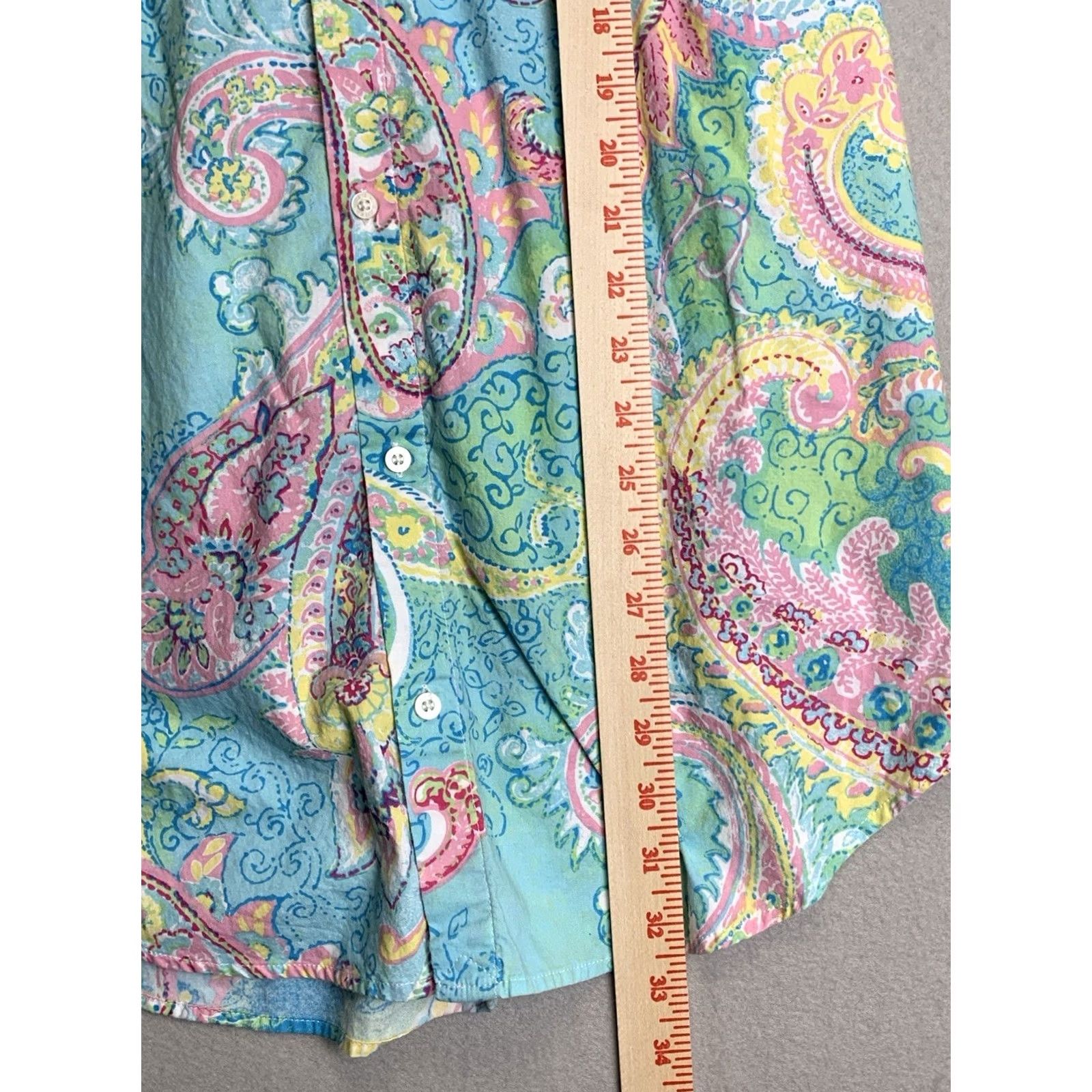 Ralph Lauren Lauren Ralph Lauren Shirt Womens Small Pastel Paisley Garden Party Blouse Size S / US 4 / IT 40 - 8 Thumbnail