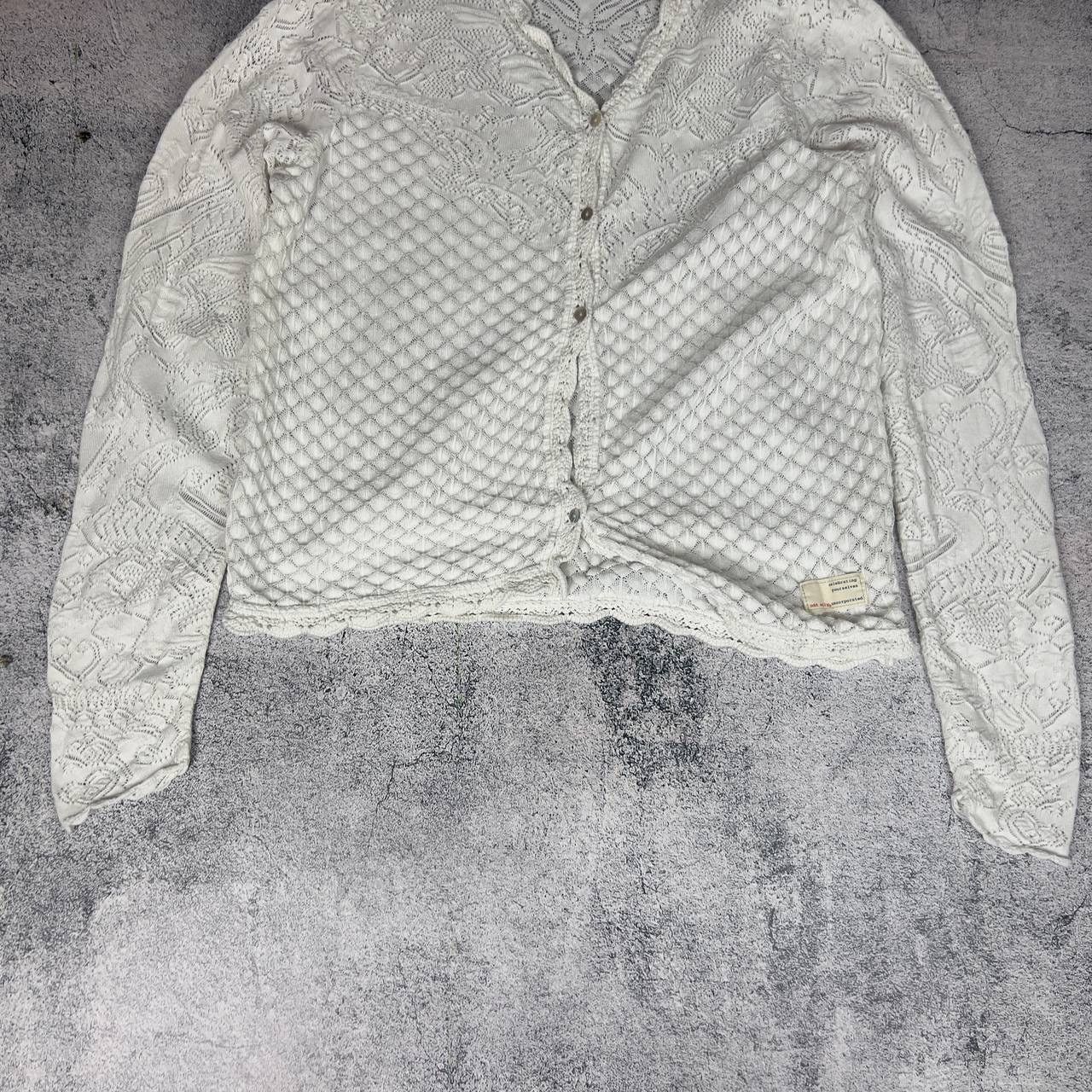Odd Molly Odd Molly Cardigan Women's Size 3 Cotton White Long Sleeve` Size XS / US 0-2 / IT 36-38 - 3 Thumbnail