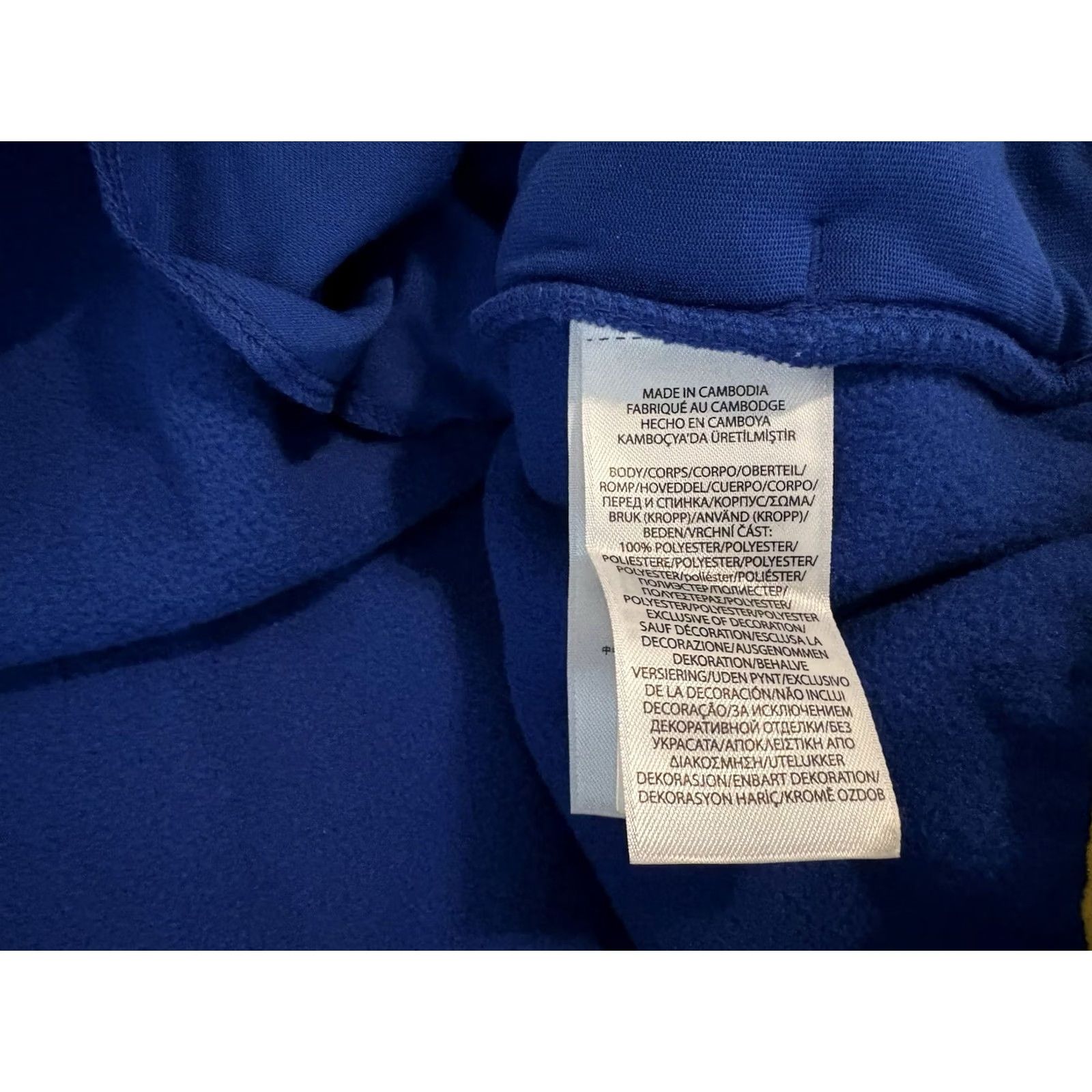 Polo Ralph Lauren Polo Ralph Lauren Blue Yellow Fleece Pullover Sweater Mens 2XL XXL Logo Solid Long Sleeve Pullover USA 2XL Mens Size US XXL / EU 58 / 5 - 4 Thumbnail
