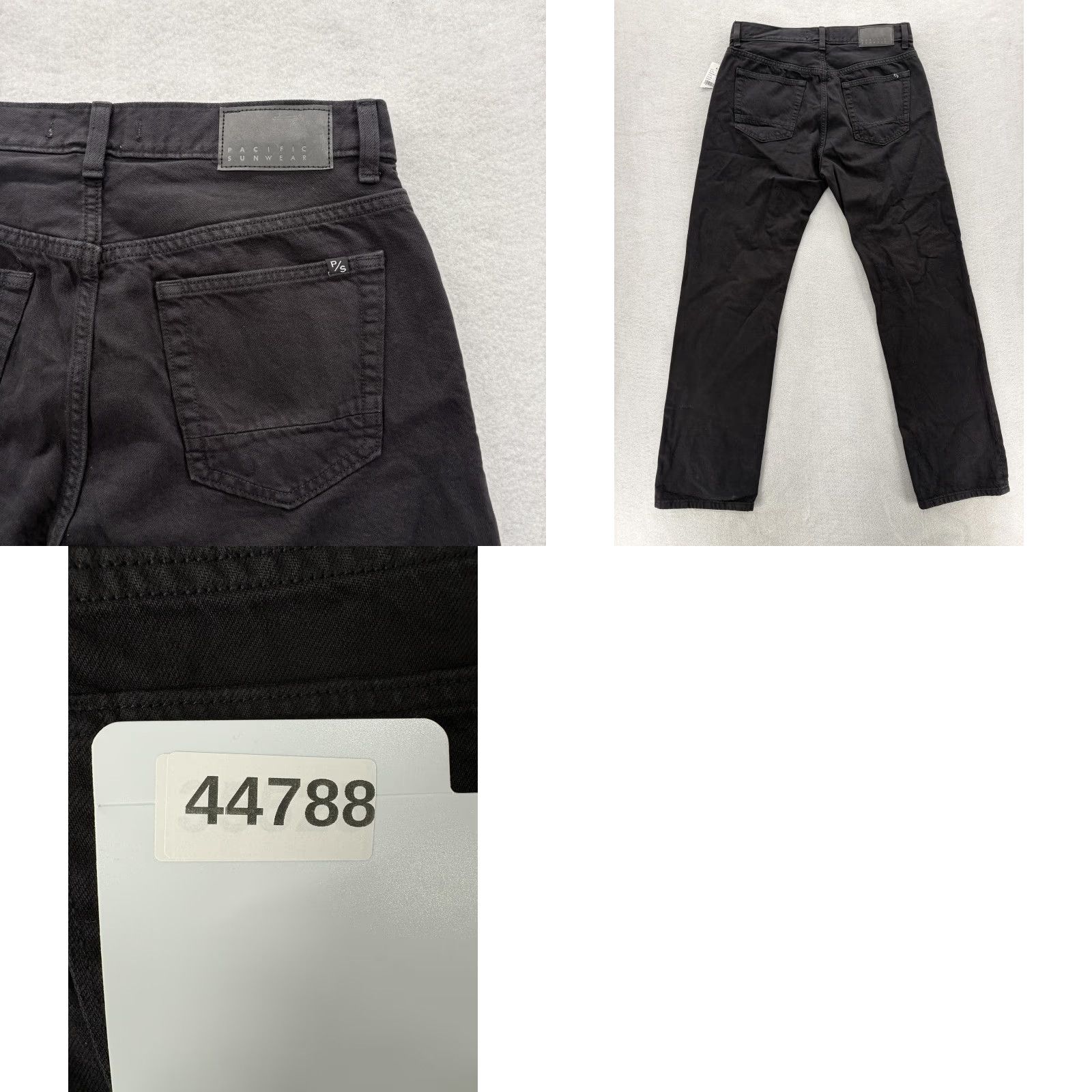 Pacsun PacSun Jeans Mens 30x32 Black Straight Fit Denim Button Fly Casual Pants Grunge Size US 30 / EU 46 - 9 Thumbnail