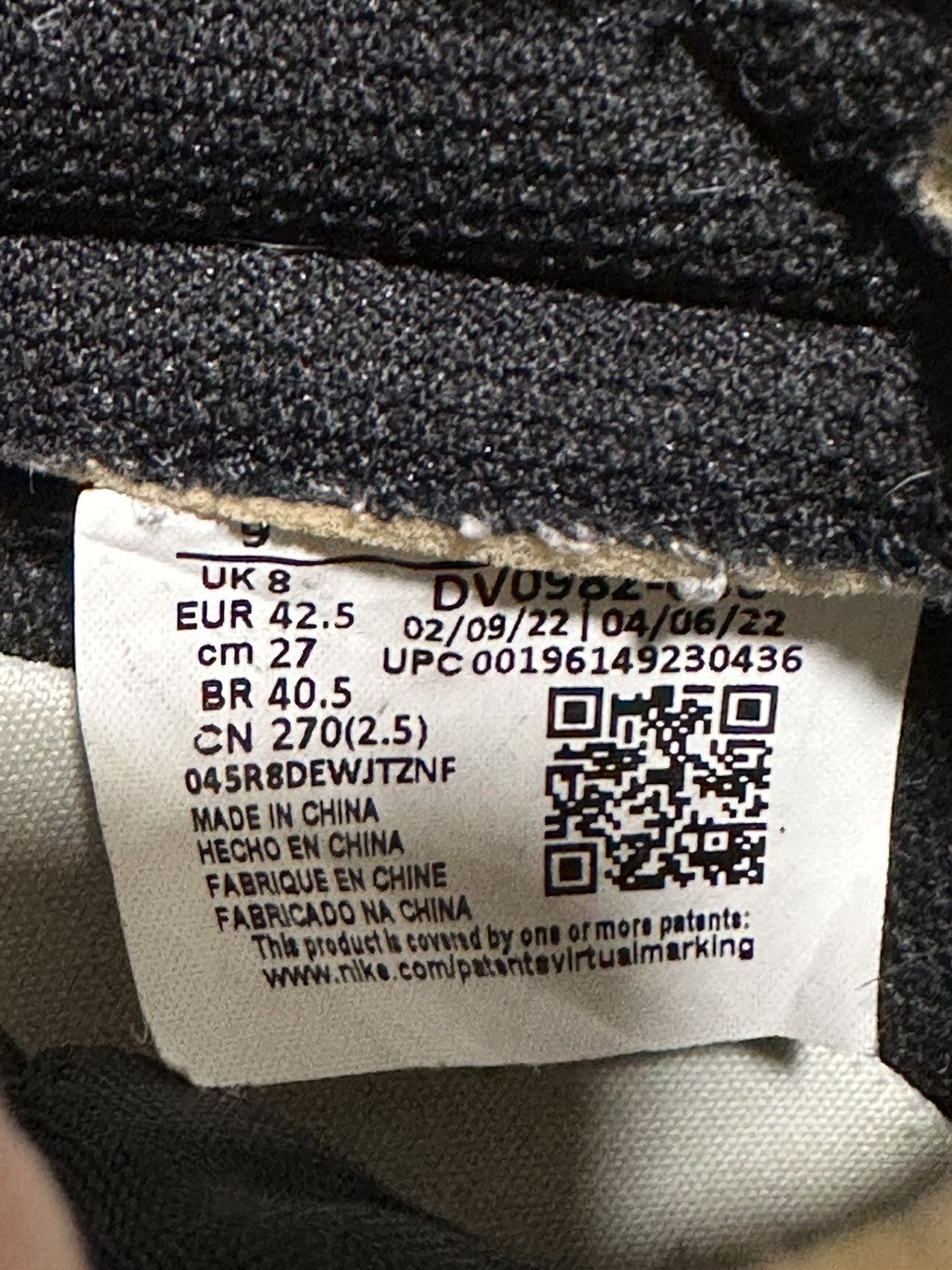 Jordan Brand × Nike Jordan 1 Low OG Smoke Grey Size US 9 / EU 42 - 6 Thumbnail