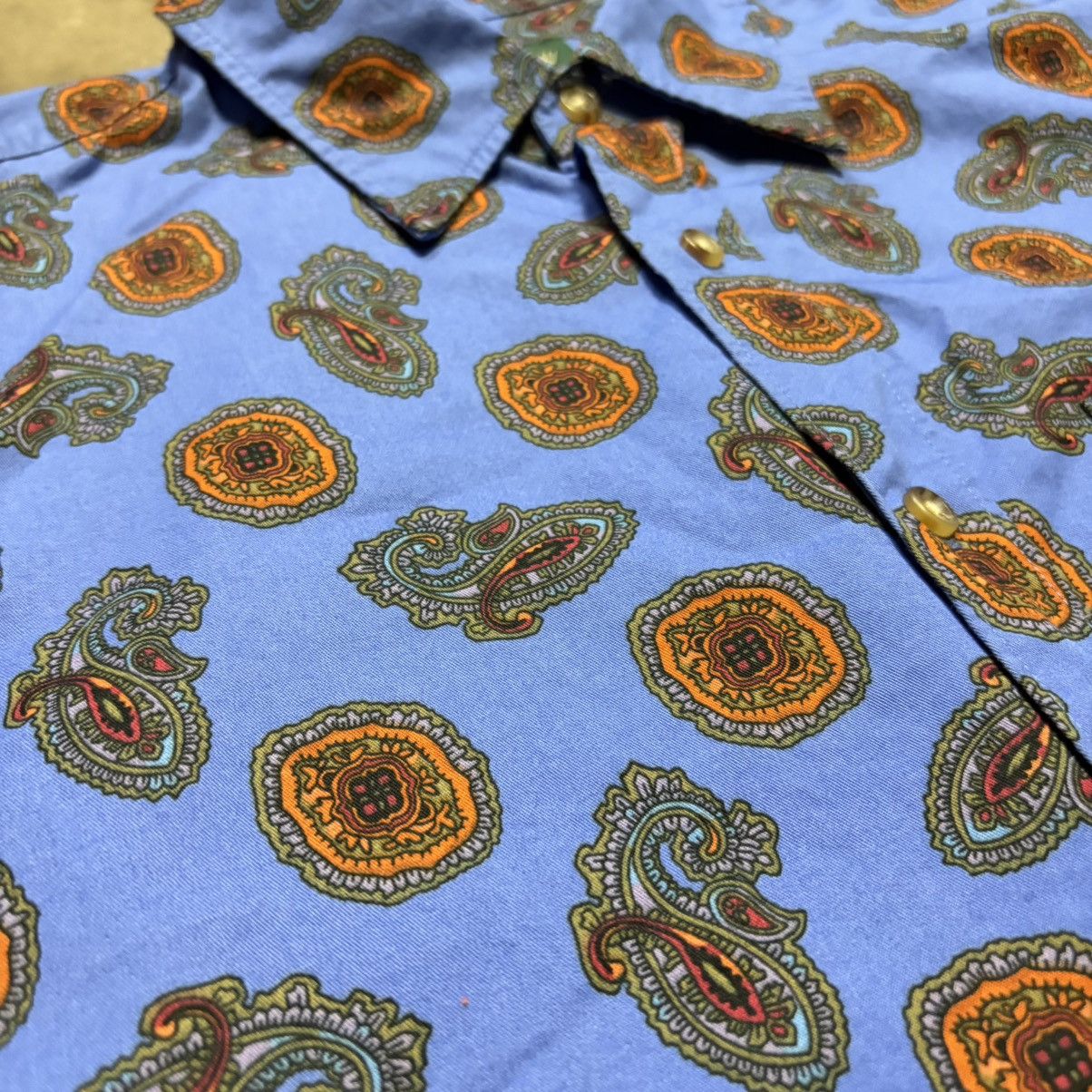 J.Crew Vintage J Crew Button Up Shirt Paisley Bandana Preppy 90s Size US L / EU 52-54 / 3 - 5 Thumbnail