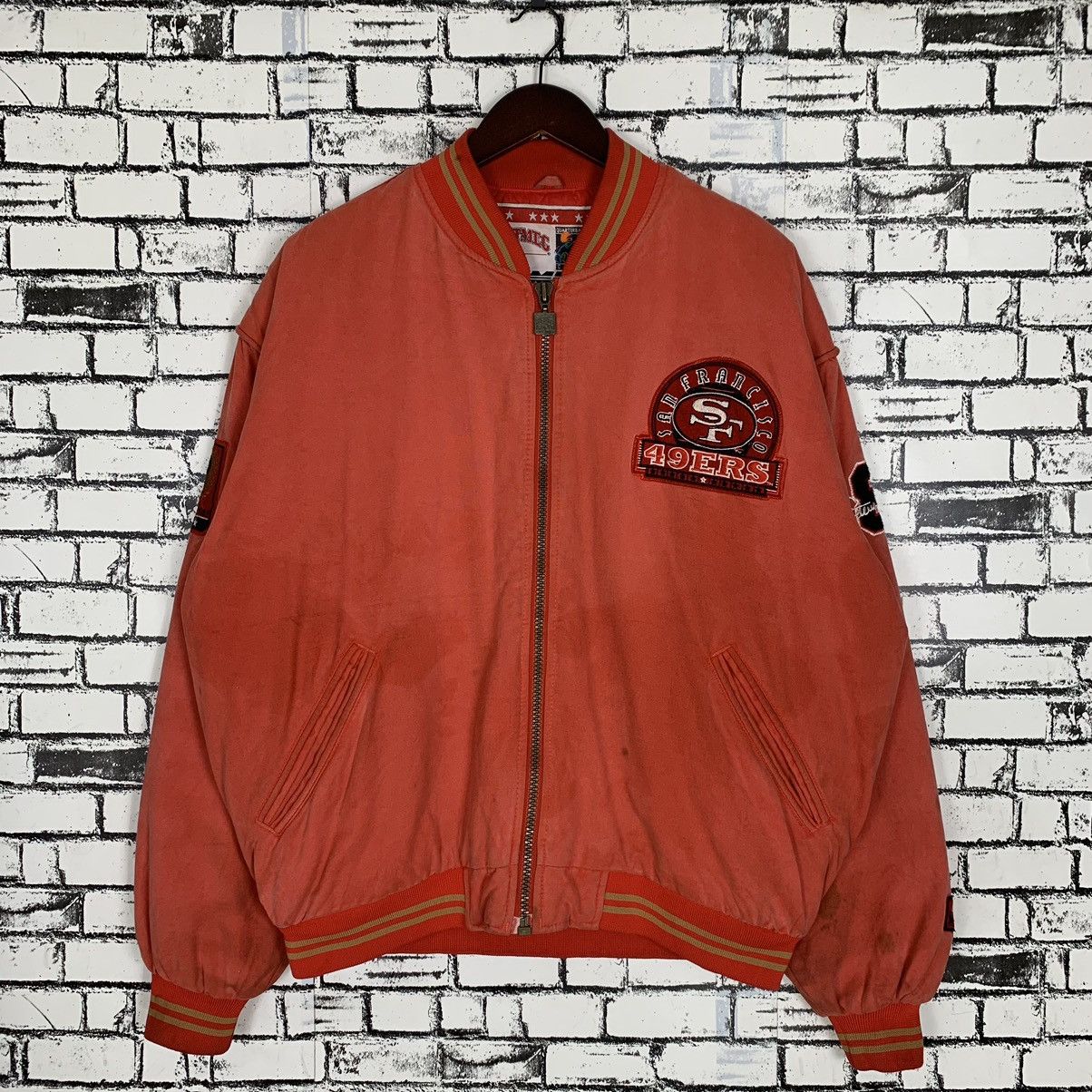 image of Nfl x Nutmeg Vintage San Francisco 49Ers Nutmeg By Campri Light Jacket in No Colour (Size Large)