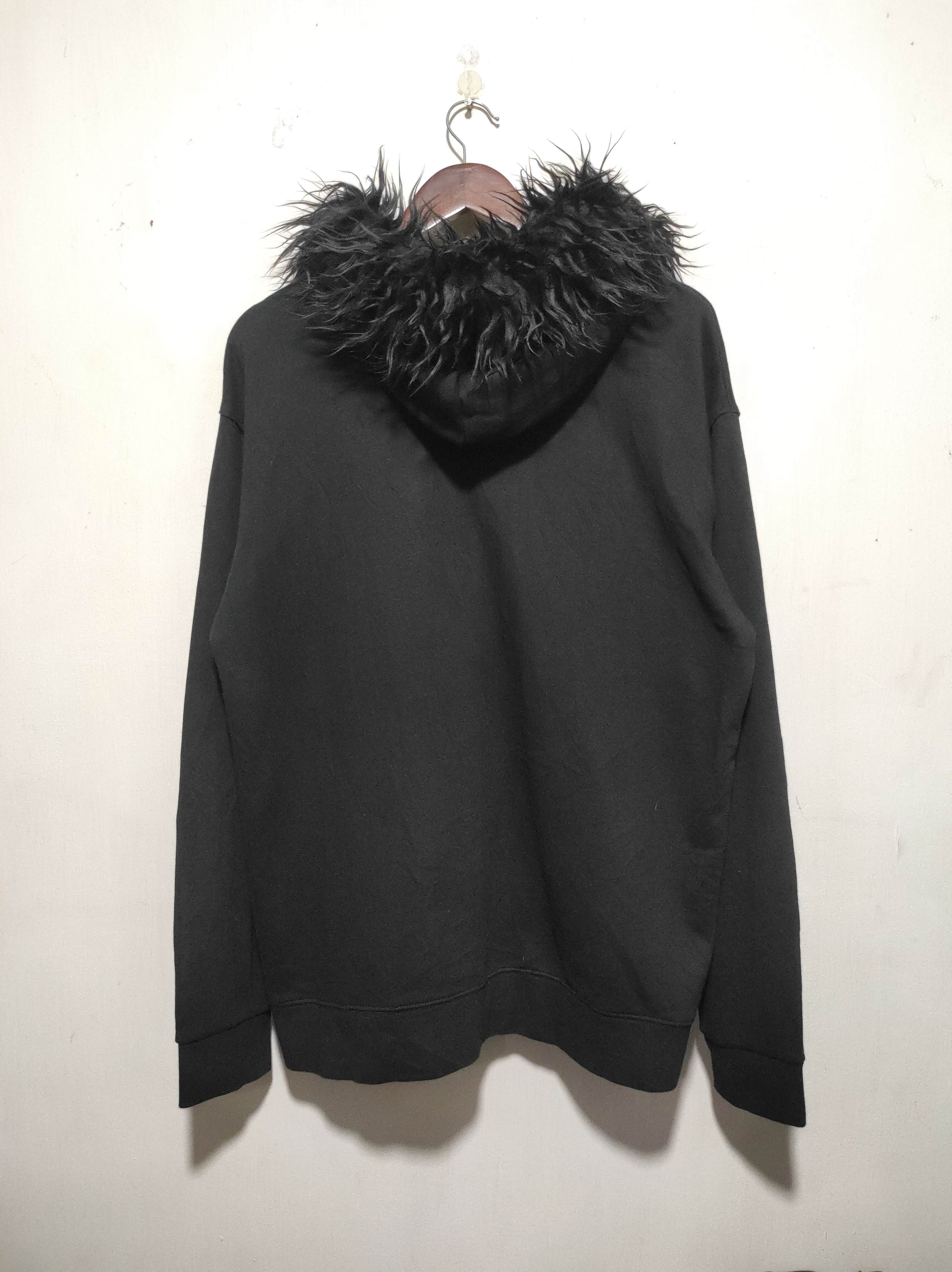 トップス 00s archive L.G.B. fur hoodie size1 MD Black Zip Fur Hoodie LGB style England Flag