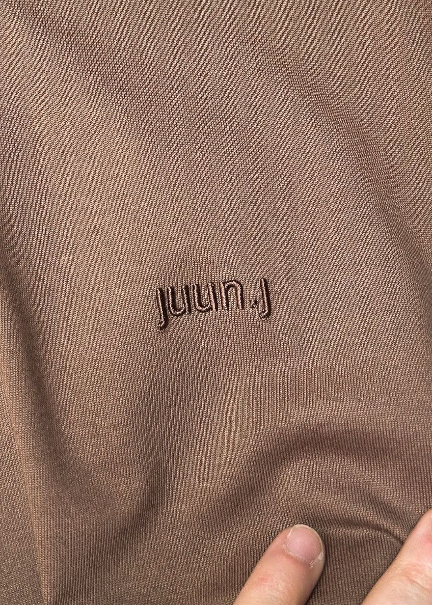Juun.J Juun.J Brown Logo Embroidered Delicat Print T-shirt Size US M / EU 48-50 / 2 - 7 Thumbnail