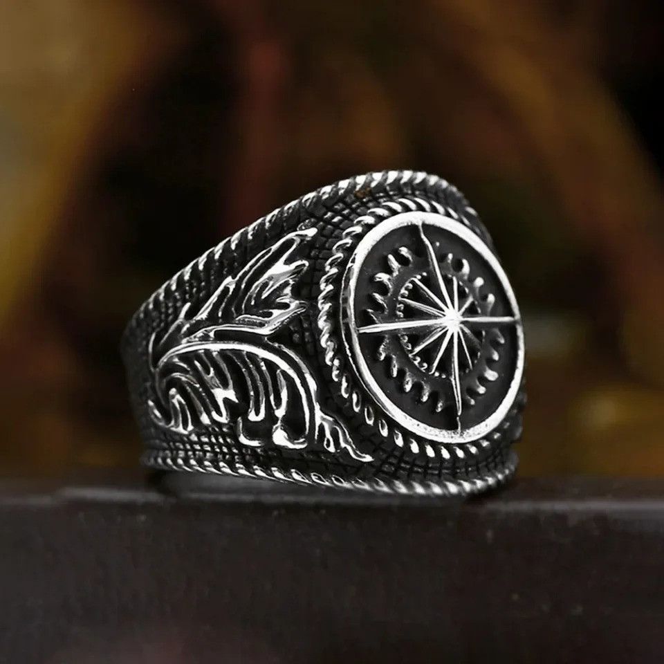 Jewelry Viking Compass Ring Size ONE SIZE - 5 Thumbnail