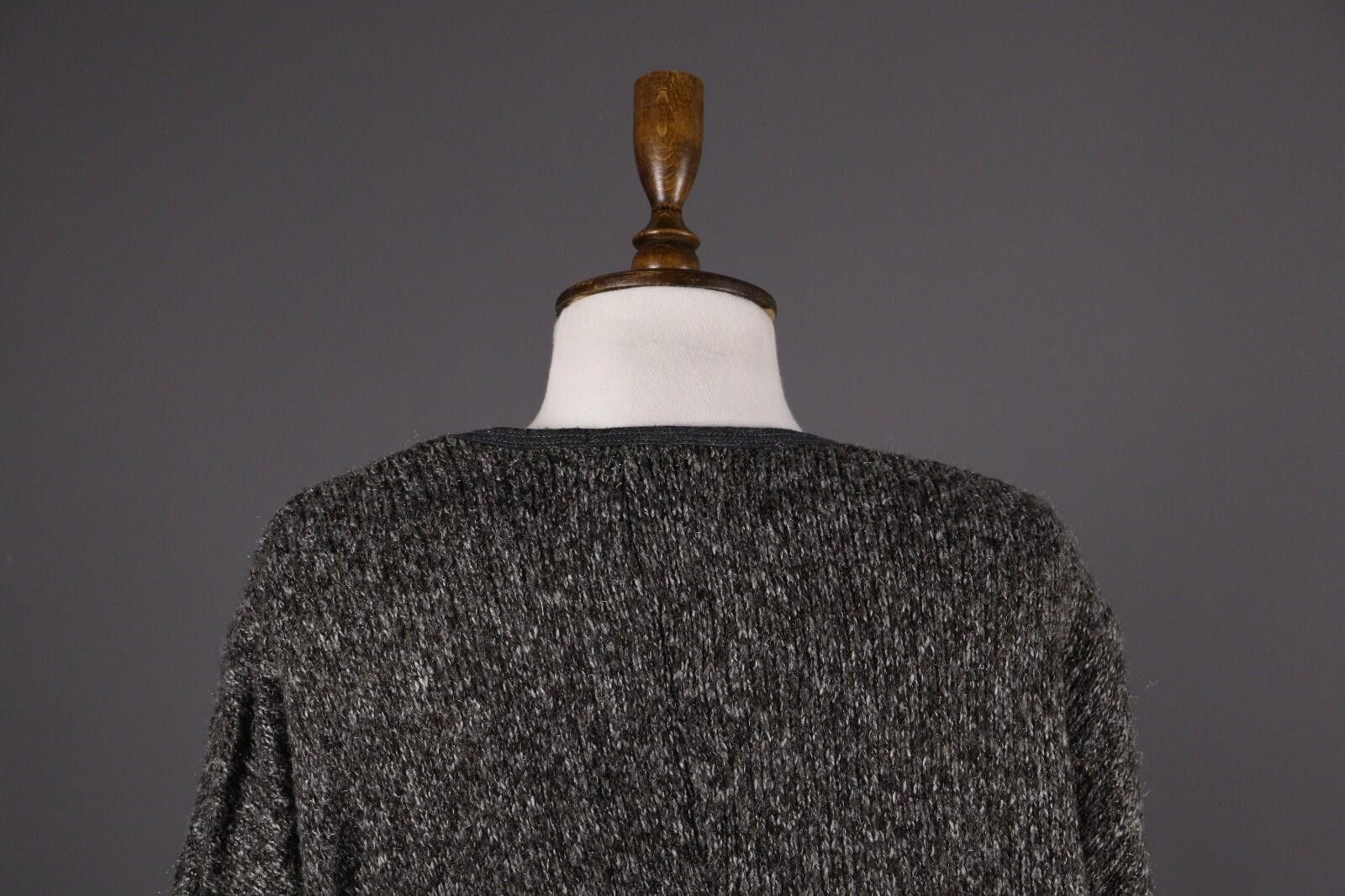 Designer Sarah Santos Gray Wool Oversized Sweater Size XЧXL / 3XL Size 3XL / US 20-22 - 7 Thumbnail