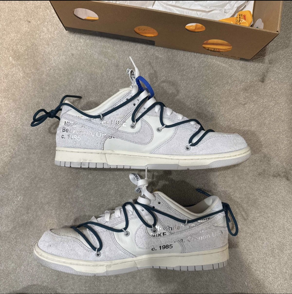 Nike × Off-White nike dunk low off white lot 16/50 Size US 11.5 / EU 44-45 - 2 Thumbnail