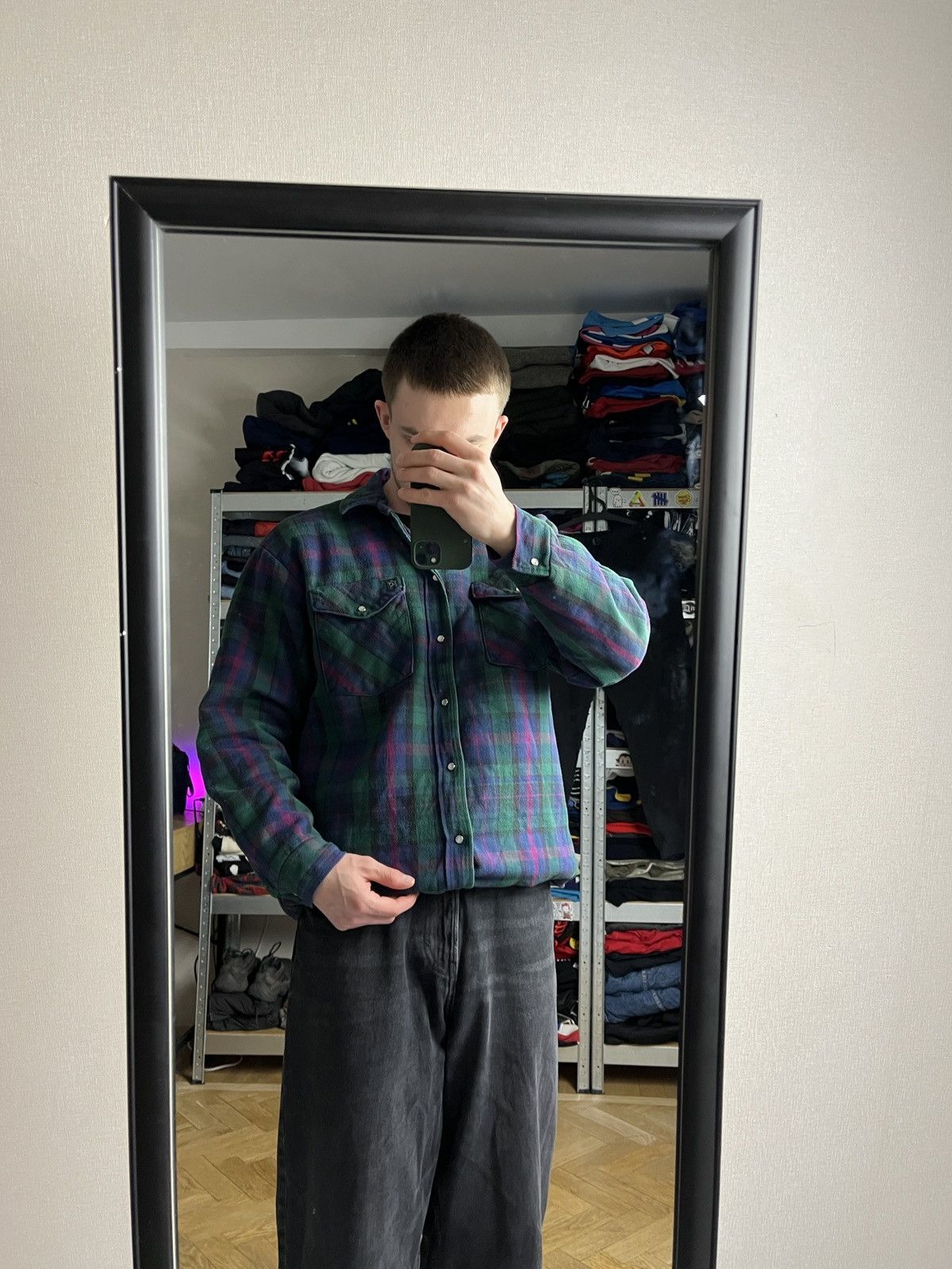 Flannel × Vintage Vintage 90’s Codet Made in USA Flannel Plaid Shirt Jacket Size US L / EU 52-54 / 3 - 2 Thumbnail