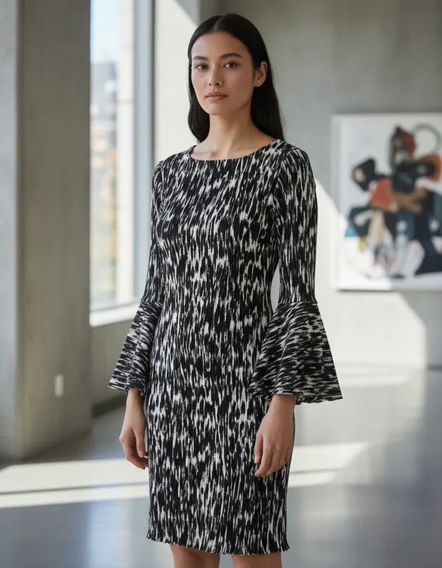Calvin Klein Calvin Klein Black & White Animal Print-Fashionella Size S / US 4 / IT 40 - 7 Thumbnail