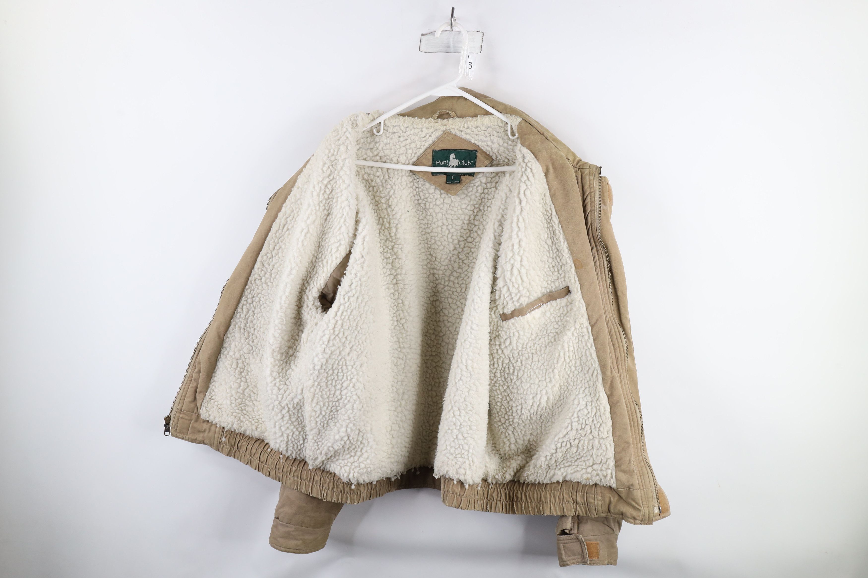 Vintage Vintage 90s Streetwear Deep Pile Fleece Lined Bomber Jacket Size US L / EU 52-54 / 3 - 12 Thumbnail