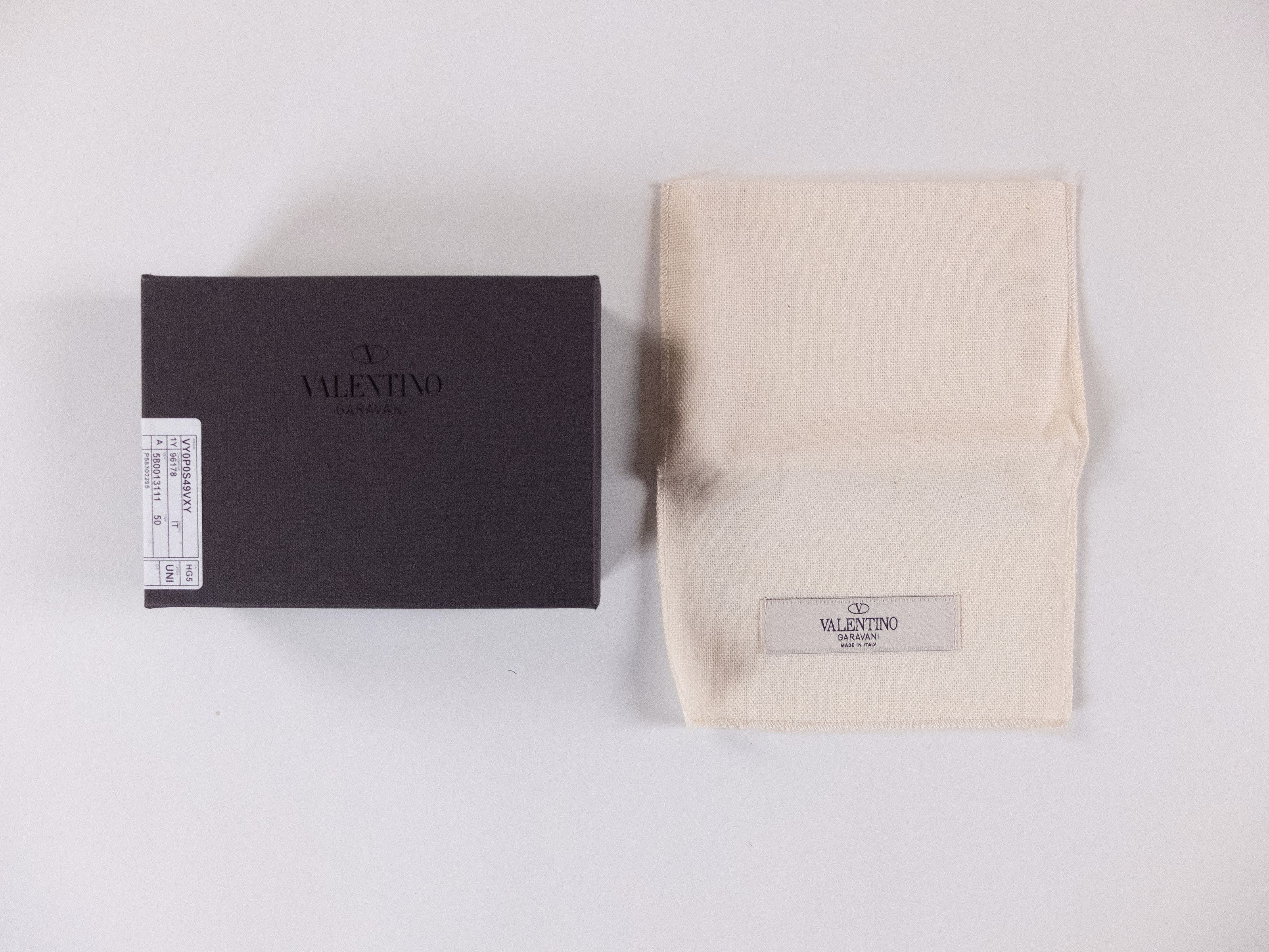 Valentino VALENTINO Garavani brown logo embossed leather card holder Size ONE SIZE - 5 Thumbnail