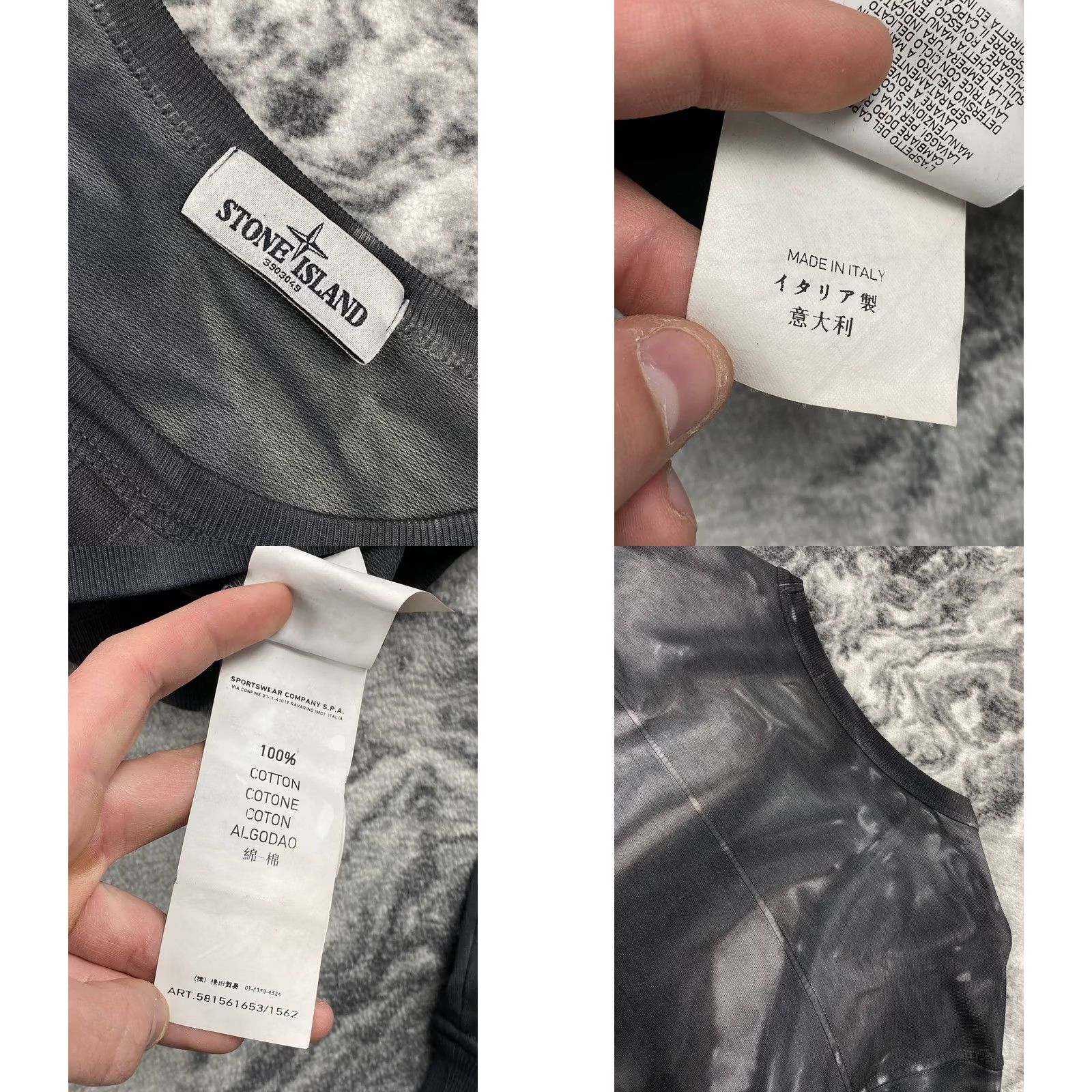 Stone Island Stone Island Sweatshirt Men Size L Gray Size US L / EU 52-54 / 3 - 8 Thumbnail