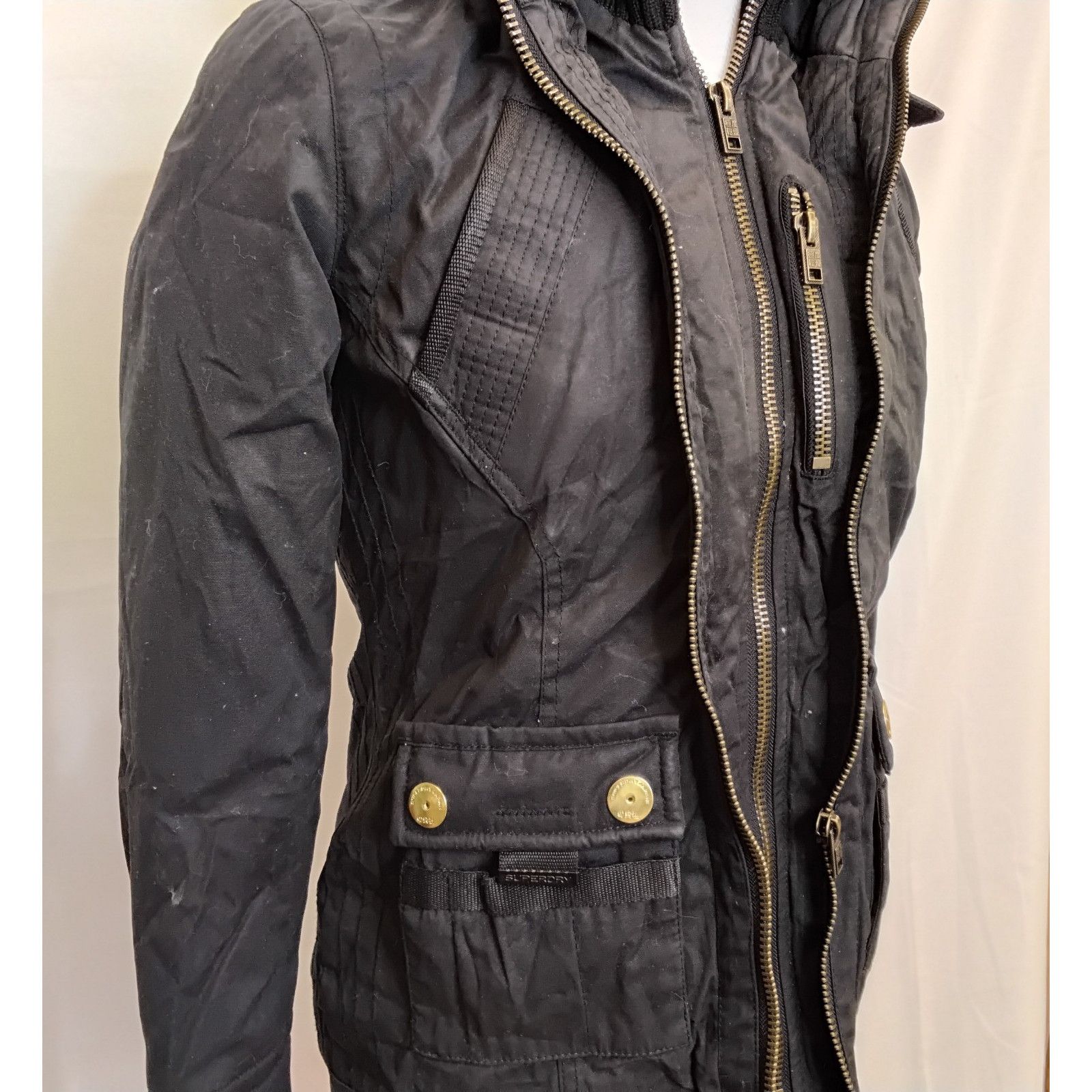 Superdry Superdry Limited Parka Black Men's Small Hooded Size US S / EU 44-46 / 1 - 4 Thumbnail