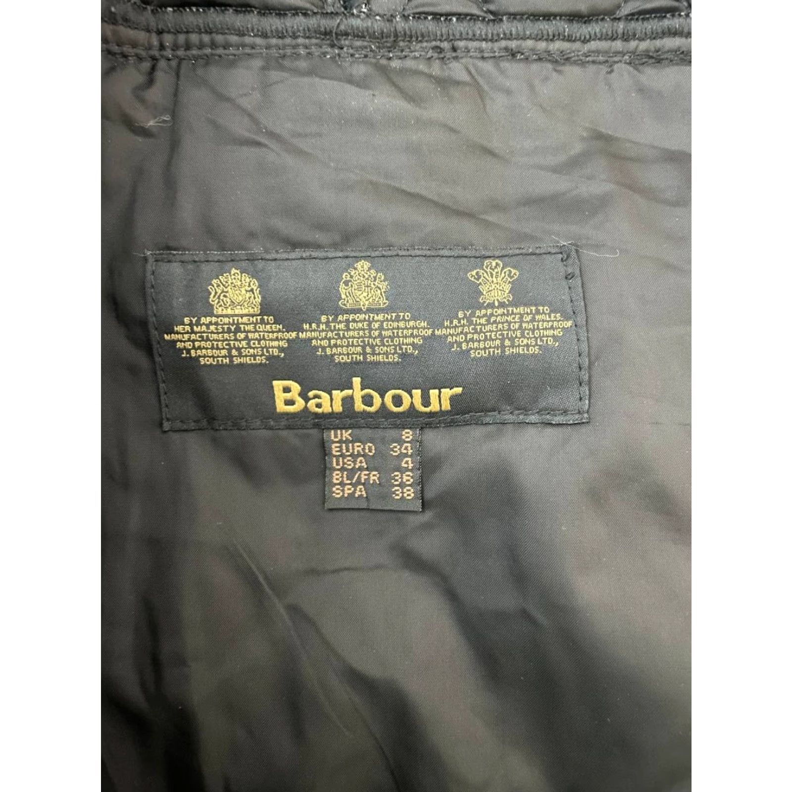 Barbour Barbour Jacket Women's Size 34 Black Long Sleeve Button Collared Business Casual Formal Travel Pocket Size XXS / US 00 / IT 34 - 3 Thumbnail