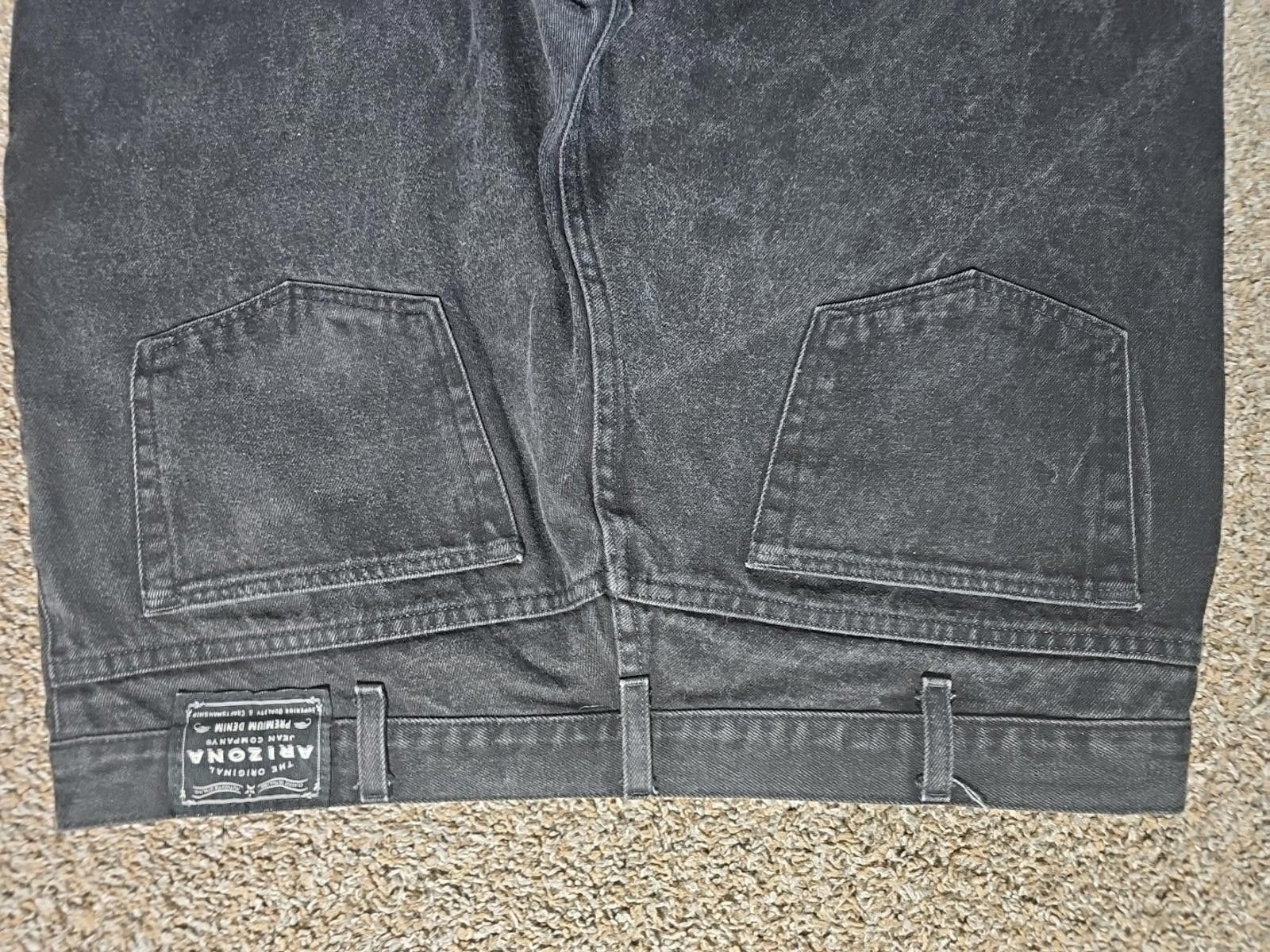Arizona Jean Co. Arizona Premium Denim Relaxed Black Jeans Approx 40x32 Size US 40 / EU 56 - 5 Thumbnail