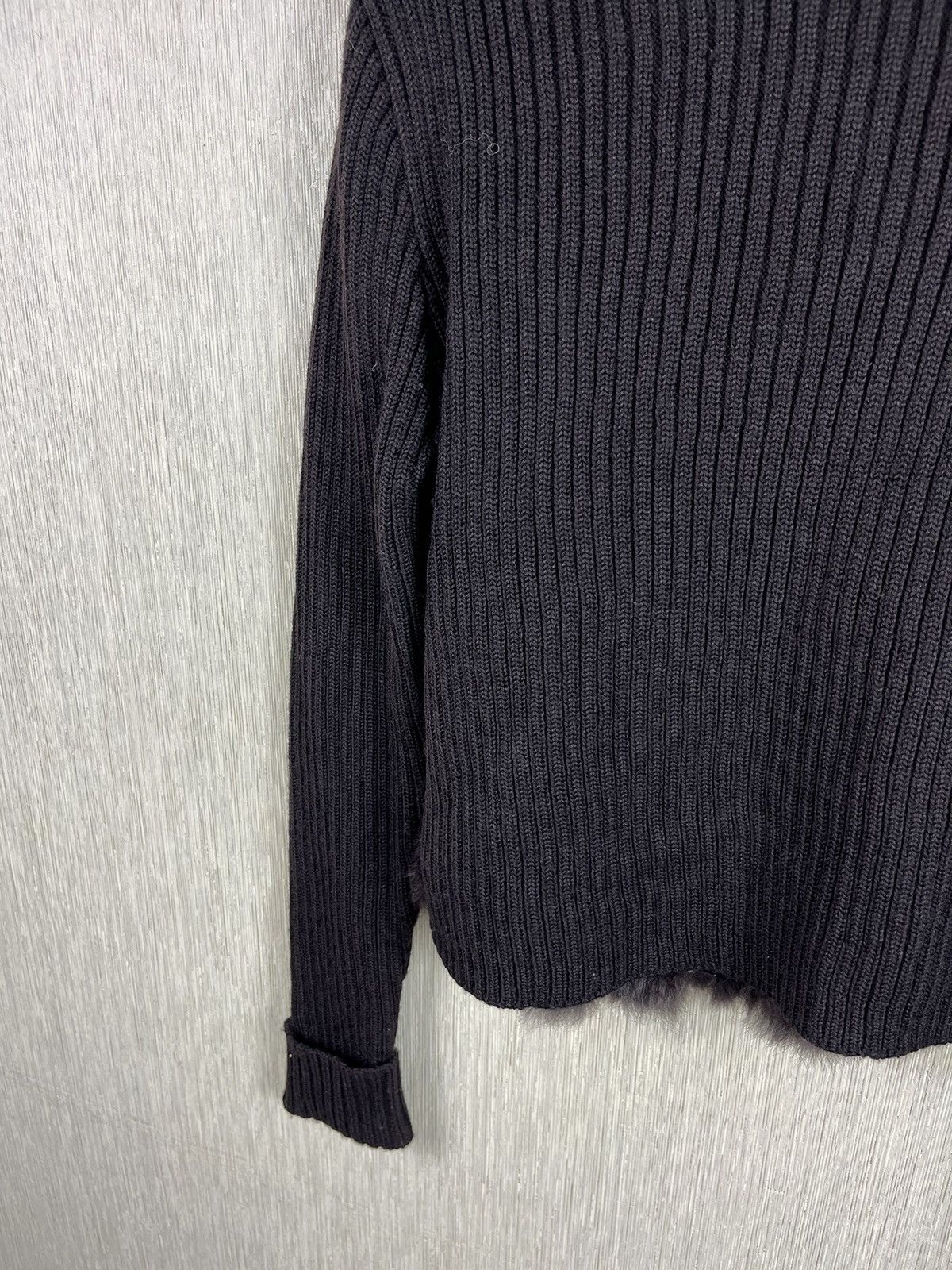 If Six Was Nine × Japanese Brand × Vintage Vintage real fur sweater cardigan zip knit hoodie sweatshirt Size L / US 10 / IT 46 - 22 Thumbnail
