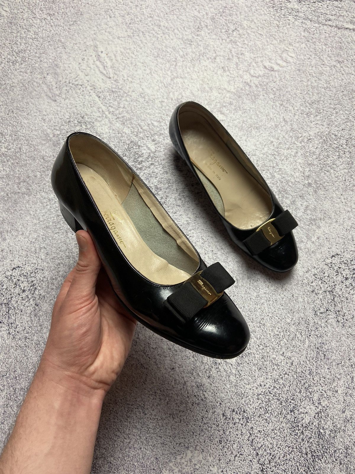 Designer × Salvatore Ferragamo Rare Selvatore Ferragamo Balet Shoes Designed Logo Sneakers Size US 7.5 / IT 37.5 - 1 Thumbnail