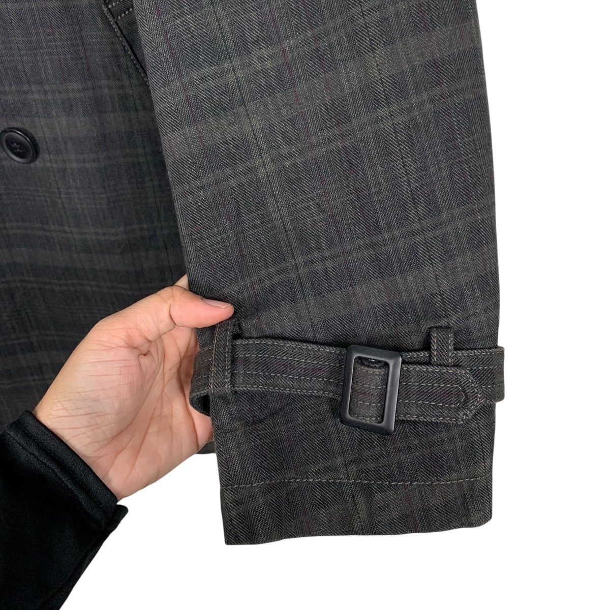 Michel Klein Michel Klein Homme Paris Tartan Double Breasted Coat Size US M / EU 48-50 / 2 - 13 Thumbnail