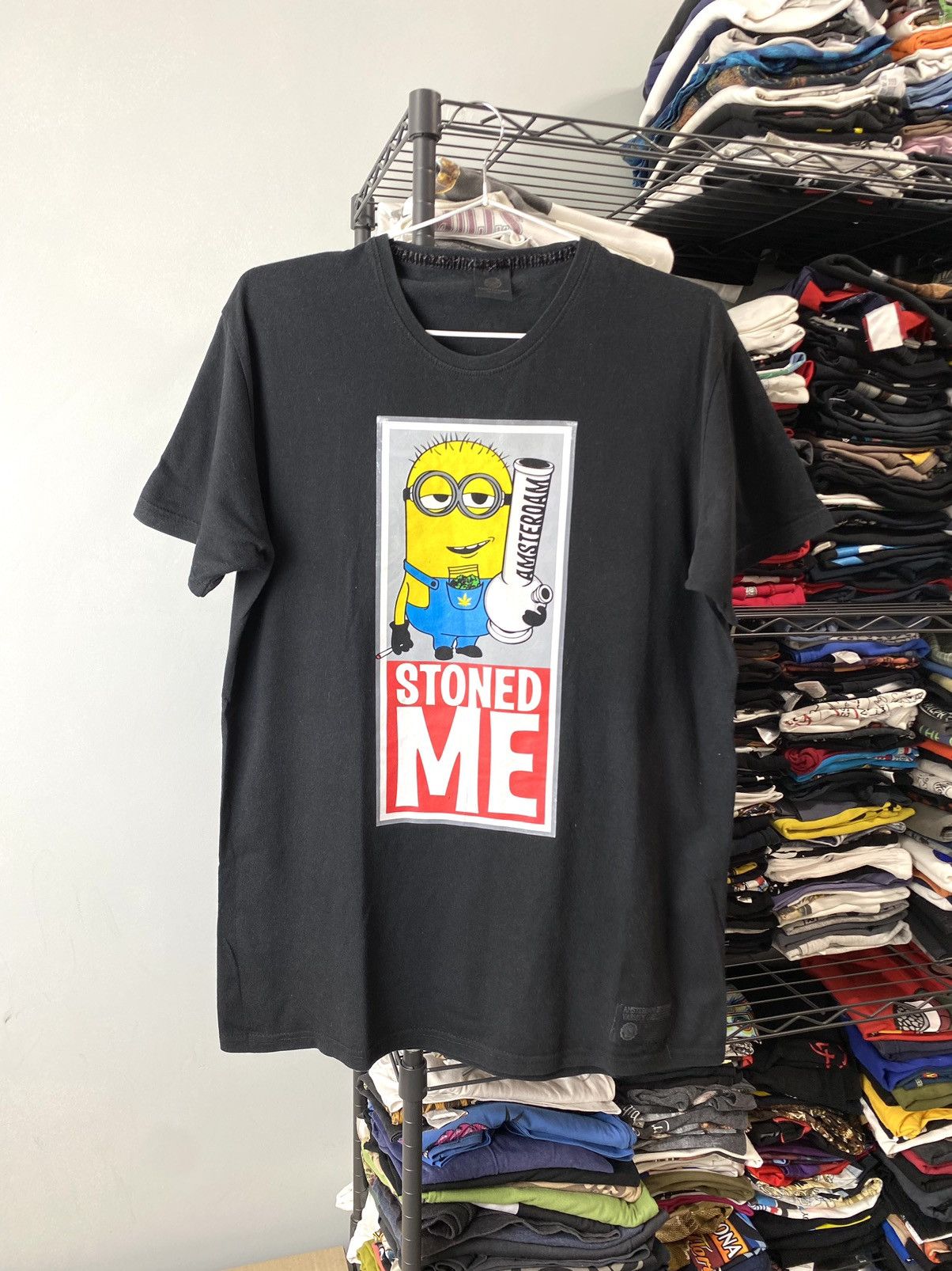 Band Tees Vintage Amsterdam Stoned Me Minion T Shirt Weed Size US L / EU 52-54 / 3 - 1 Thumbnail