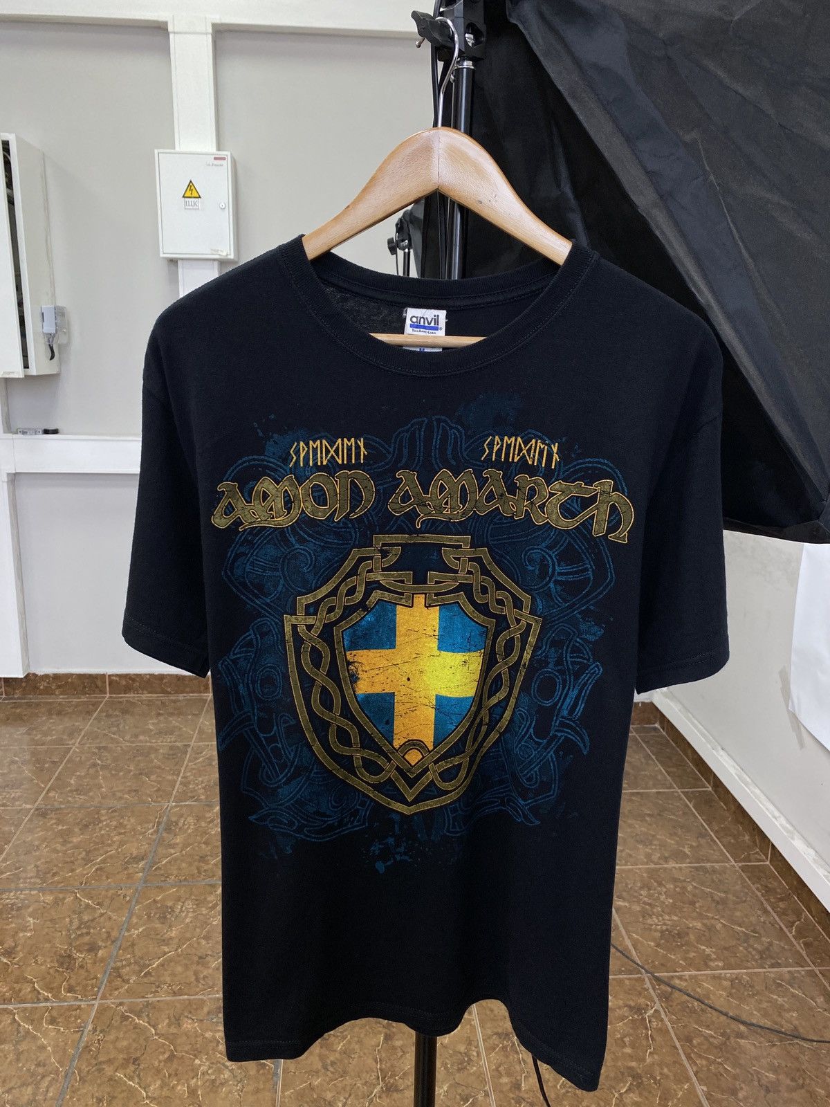 Anvil Vintage Amon Amarth Sweden Black Metal T-Shirt Rare Retro Size US M / EU 48-50 / 2 - 1 Thumbnail