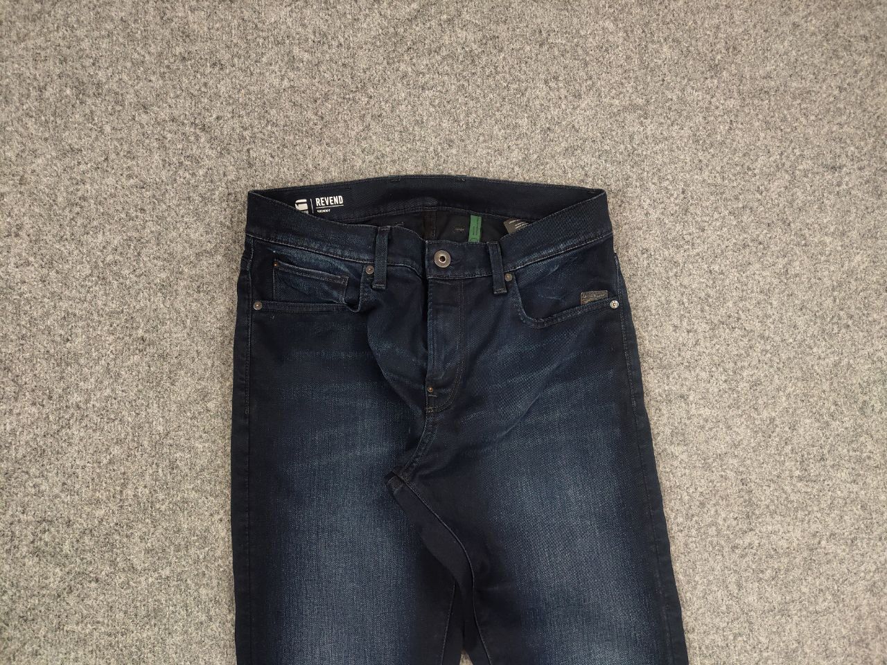 G-Star G Star Raw revend skinny Dakr Blue Gaded denim Jeans Size US 31 - 4 Thumbnail