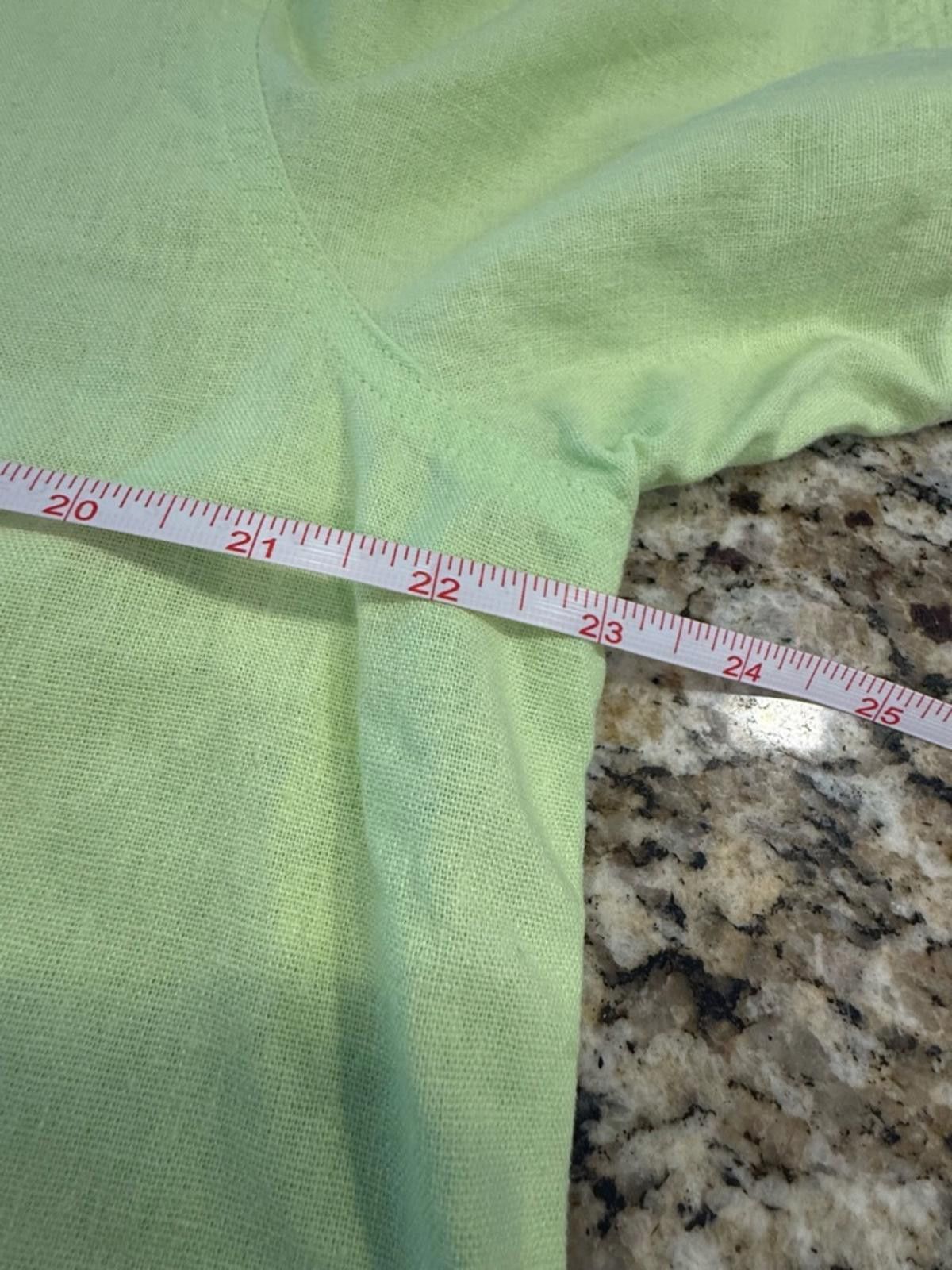 Sunray Sportswear Sunbay Sport green linen blend top embroidered turtles PXL Size XL / US 12-14 / IT 48-50 - 10 Thumbnail