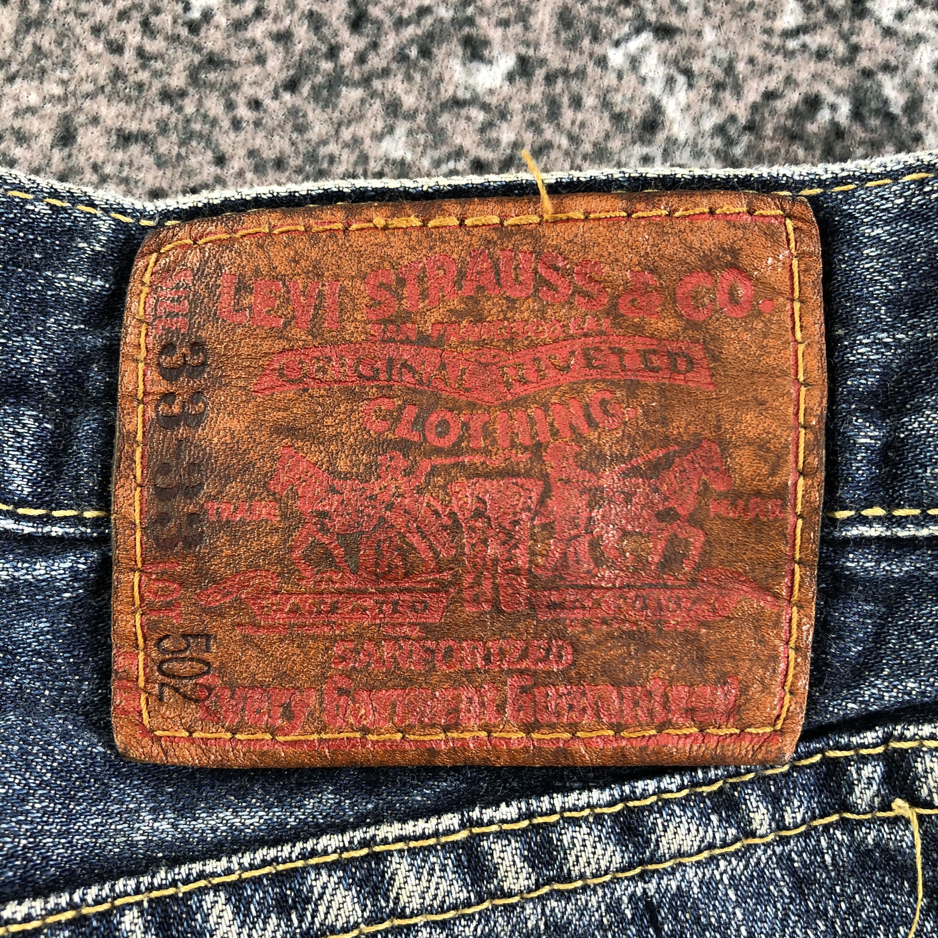 Levi's Vintage Levis 502 Jeans Faded Blue Denim KJ1814 Size US 31 - 5 Thumbnail