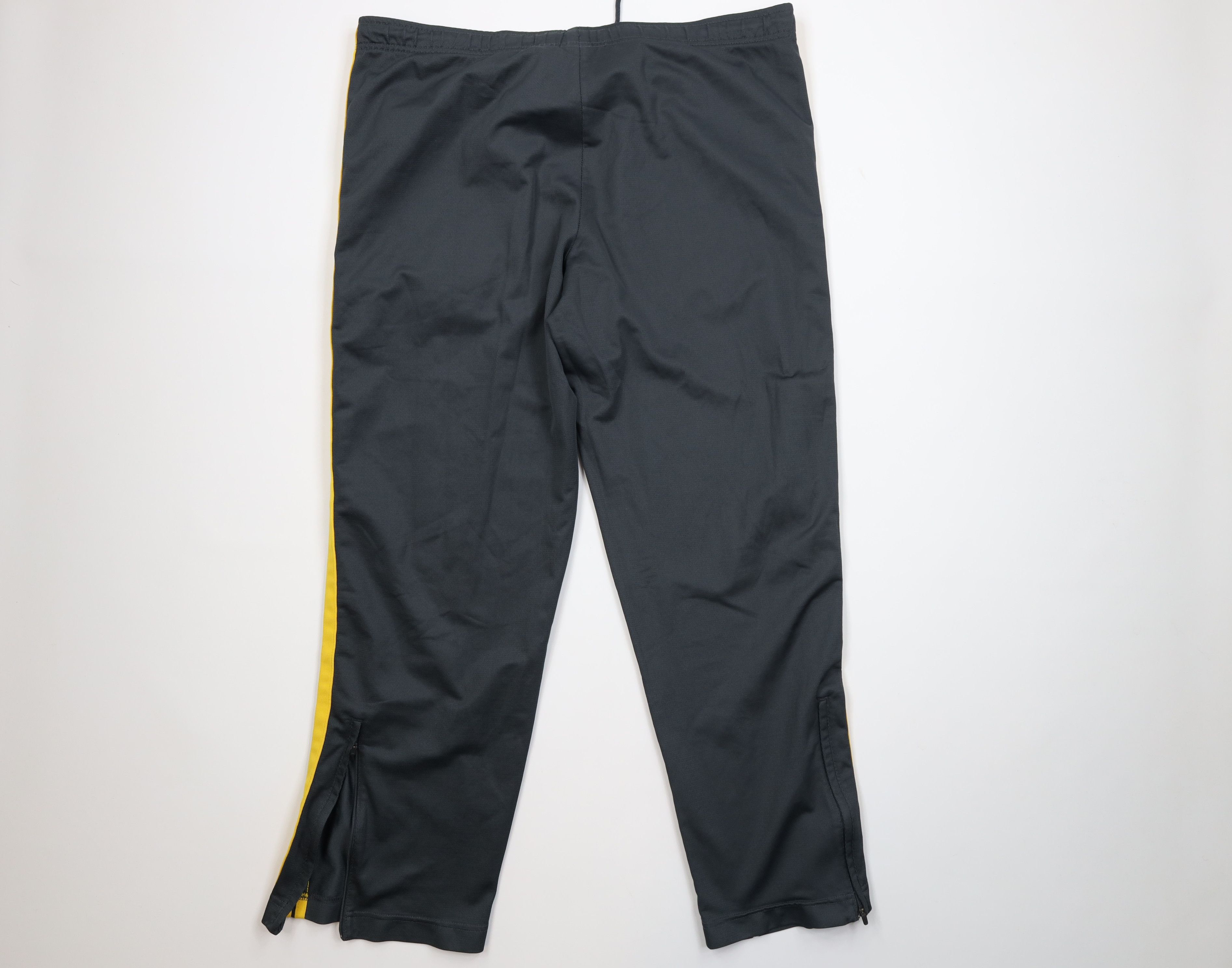 Nike AS IS Vintage Nike Mini Swoosh Striped Wide Leg Pants Gray Size US 38 / EU 54 - 10 Thumbnail