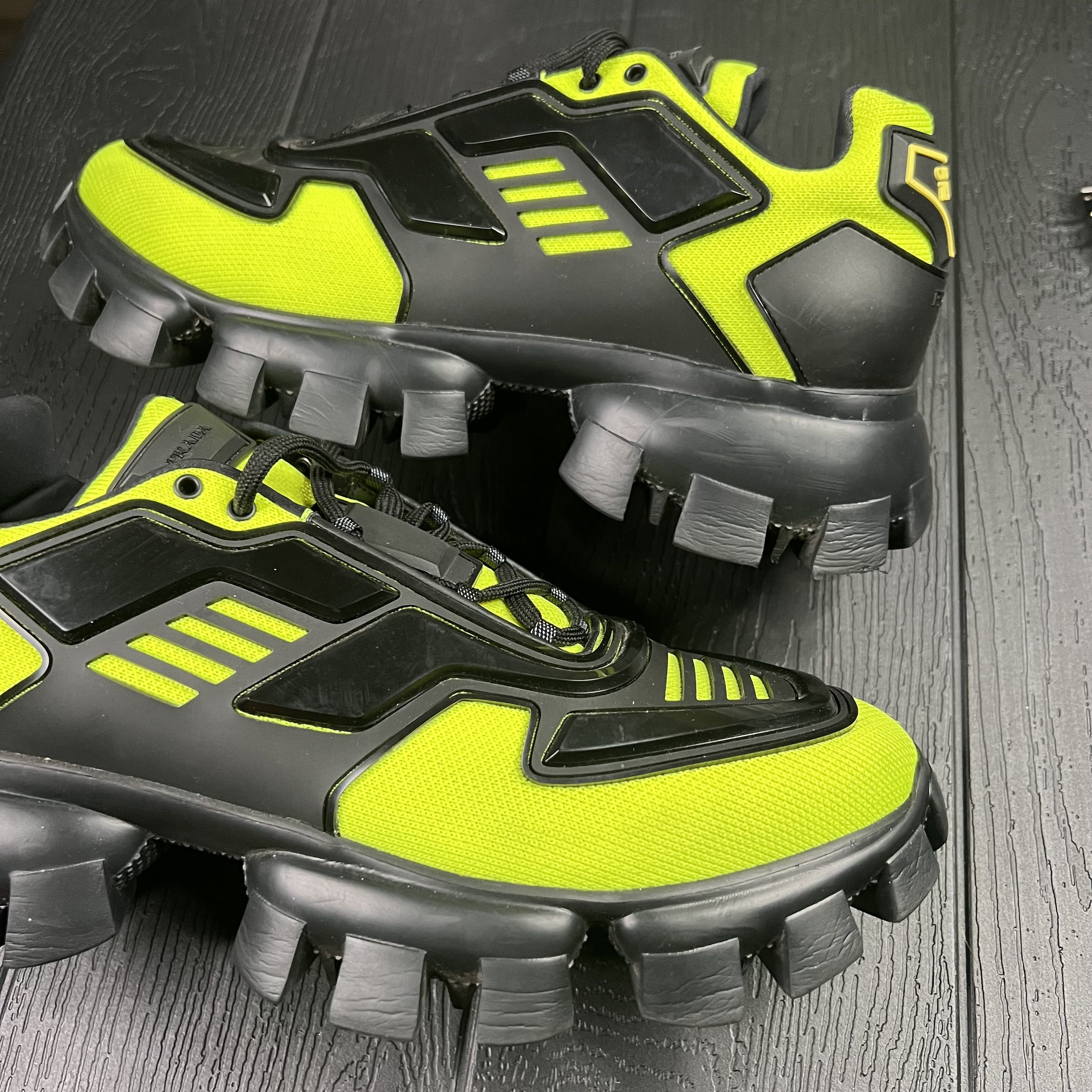 Prada Prada Cloudbust Thunder Black Neon Green Size US 10 / EU 43 - 5 Thumbnail