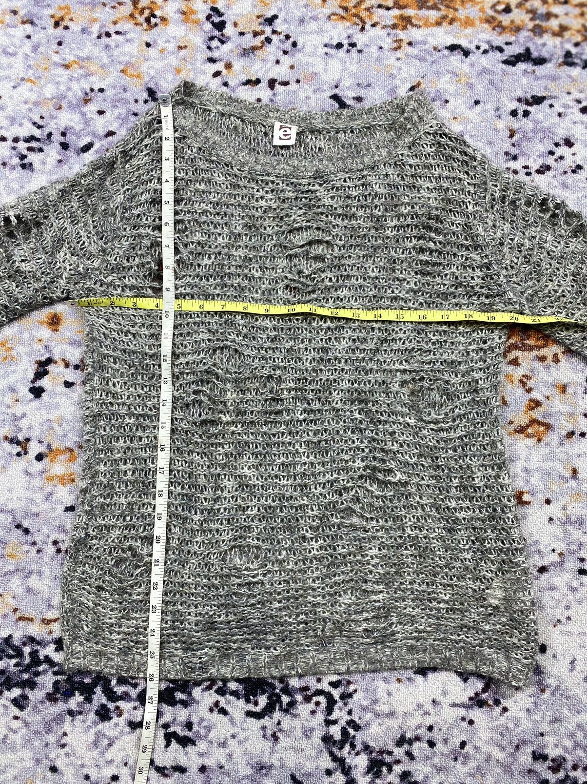 Japanese Brand Japense E Distressed Knit Sweater Punkstyle Size US M / EU 48-50 / 2 - 8 Thumbnail
