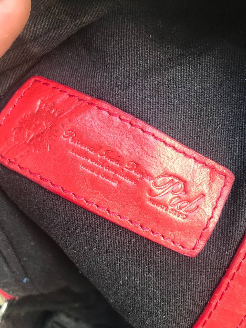 Leather LEATHER RED CROSBODY BAG Size ONE SIZE - 7 Thumbnail