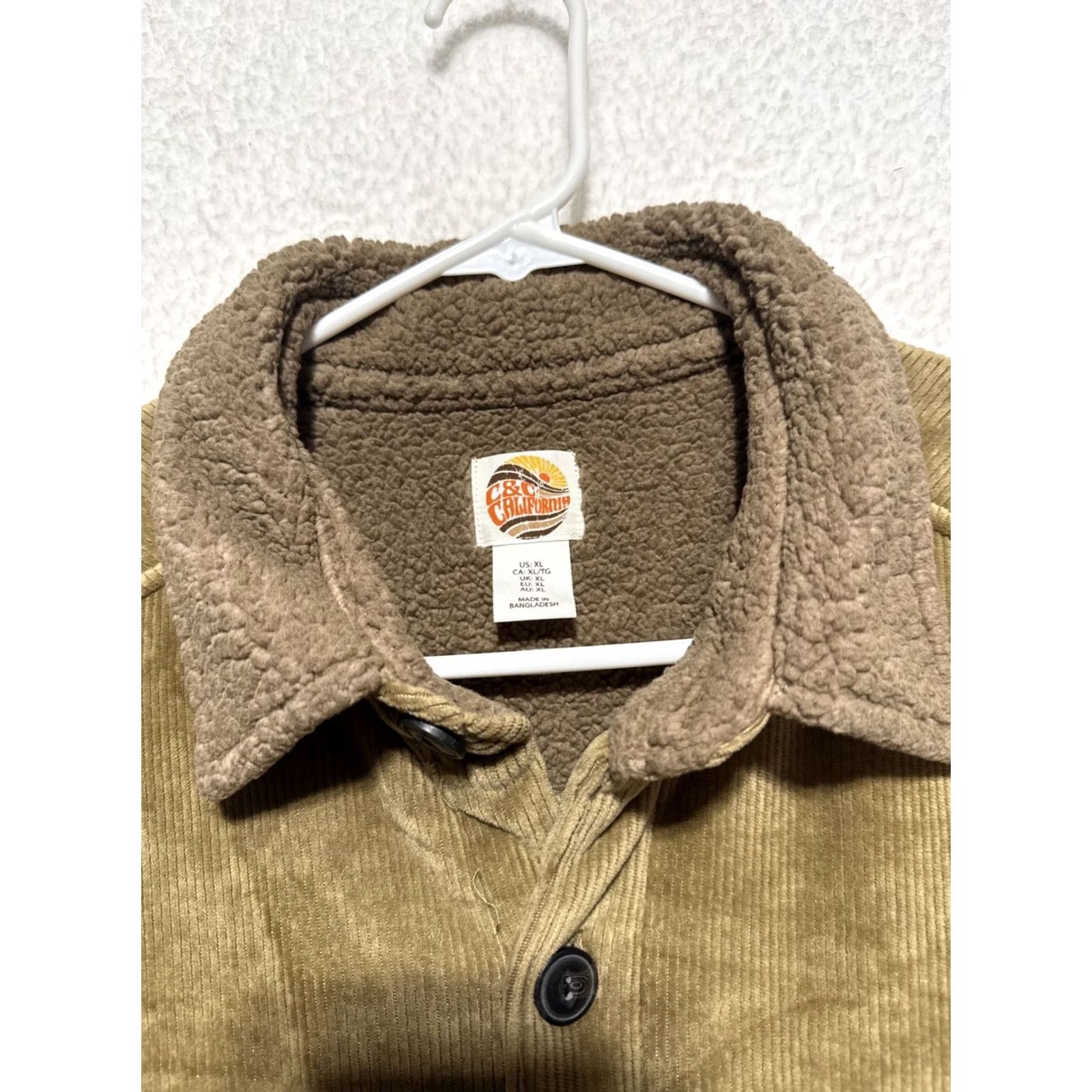 Vintage C&C California Corduroy Jacket In Brown Men’s XL Button Up Pockets Size US XL / EU 56 / 4 - 5 Thumbnail