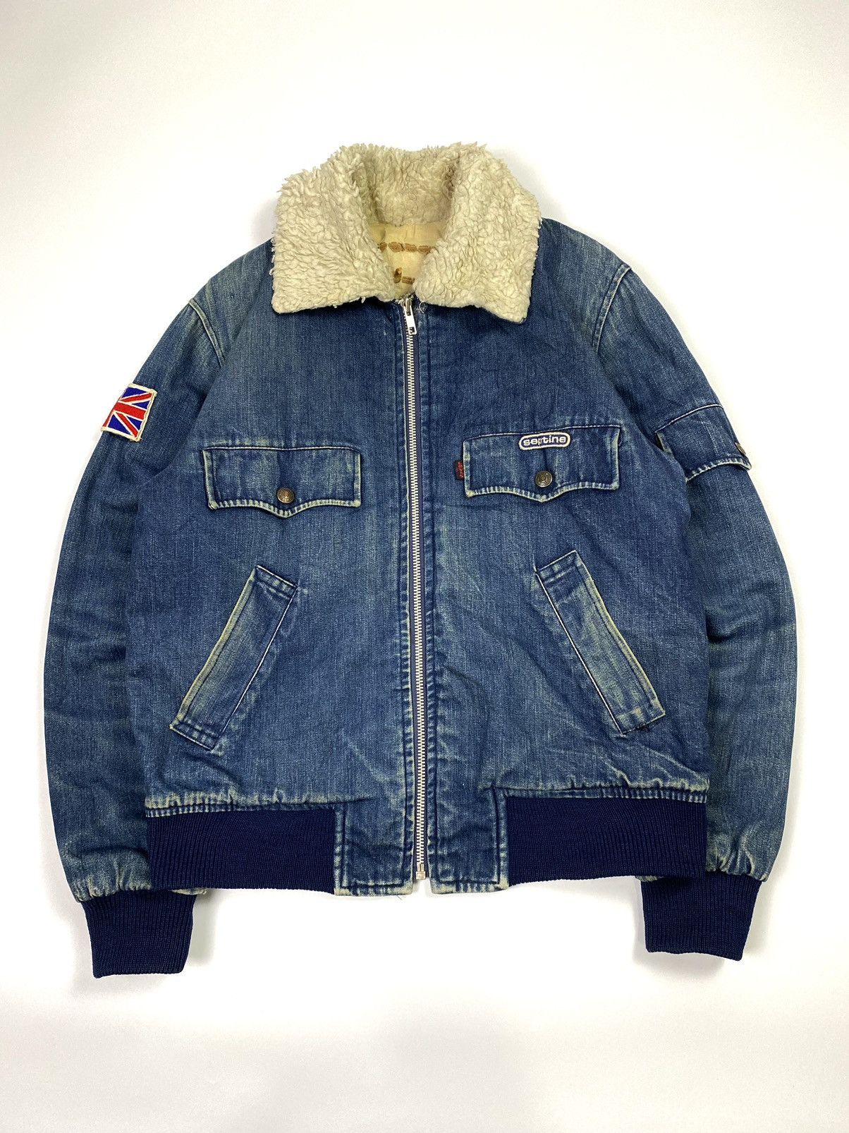 Japanese Brand × Levi's × Levi's Vintage Clothing levis sherpa jacket septine bomber Size US M / EU 48-50 / 2 - 12 Thumbnail
