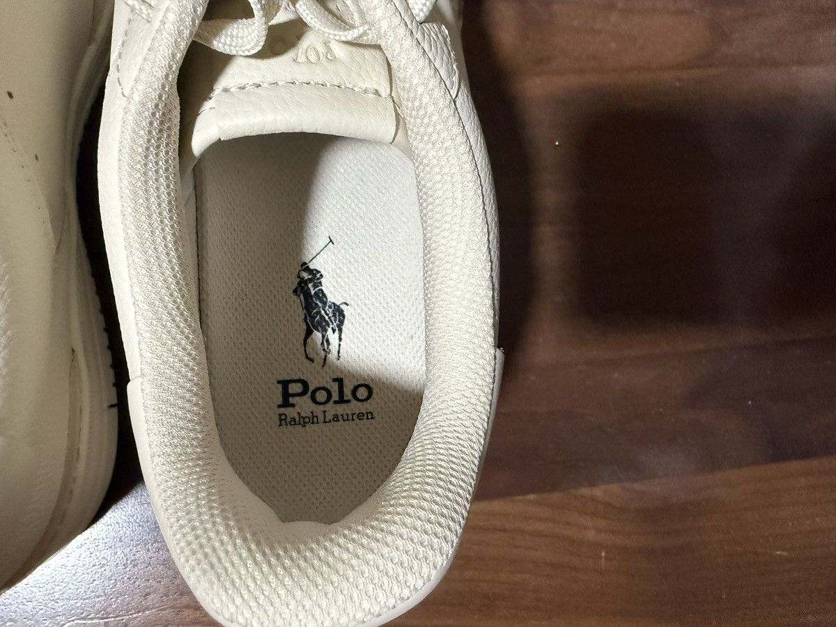 Polo Ralph Lauren Polo Ralph Lauren Masters Court Leather Sneaker in Ecru Size US 11 / EU 44 - 6 Thumbnail
