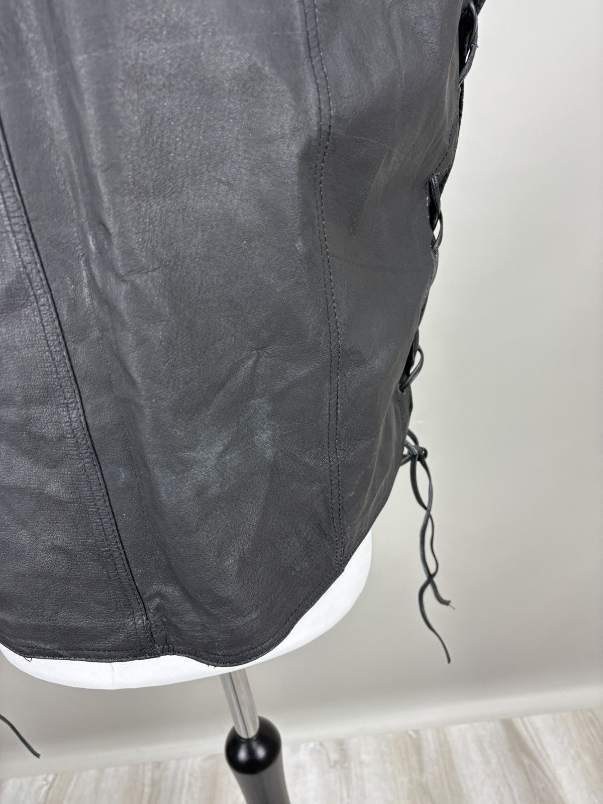 Other Mens leather vest western style HOT Size 54 Color Black Size US L / EU 52-54 / 3 - 7 Thumbnail
