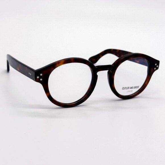 Cutler and Gross NEW CUTLER AND GROSS EYEGLASSES CG1291V2 002 HAVANA UNISEX Size ONE SIZE - 5 Thumbnail