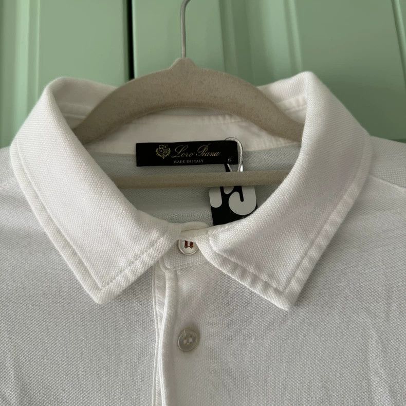 Loro Piana LORO PIANA White short-sleeved polo shirt Size S / US 4 / IT 40 - 6 Thumbnail